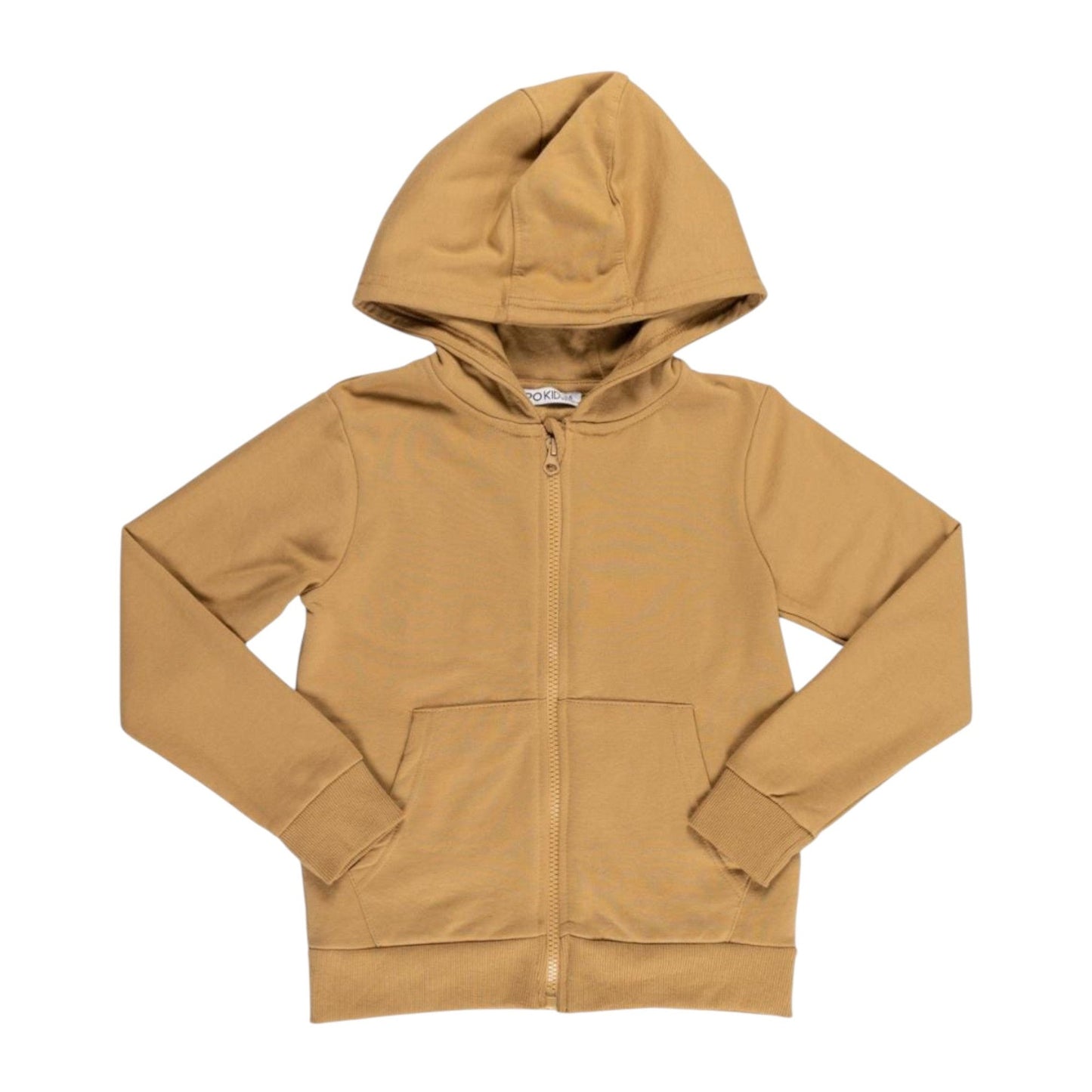 Kids Boy's Plain Hoodie,Brown