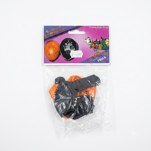 Fries Halloween Orange & Black Pack Of 6 Balloons | Fries In Lebanon