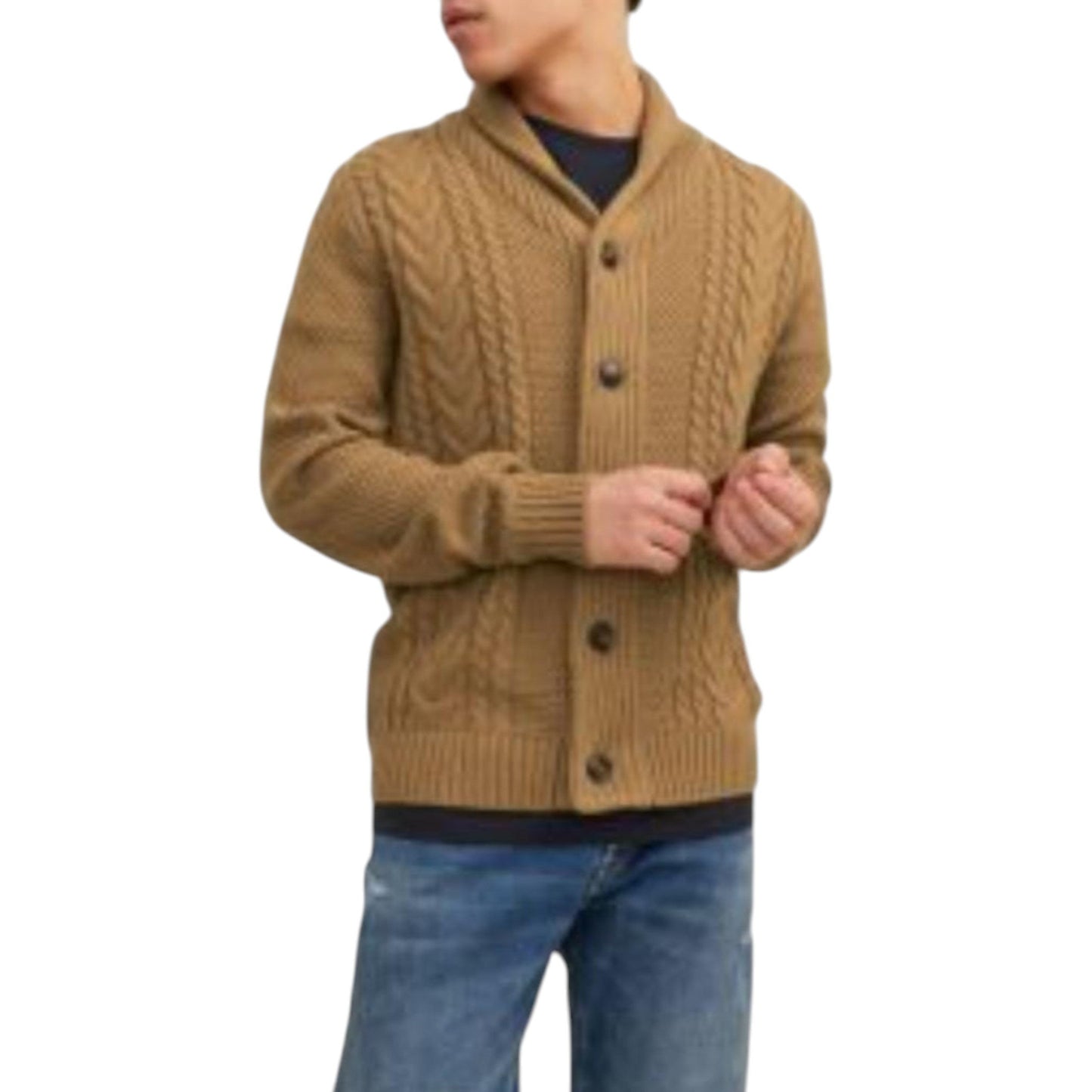 Men's Knitted Sweaters,Brown