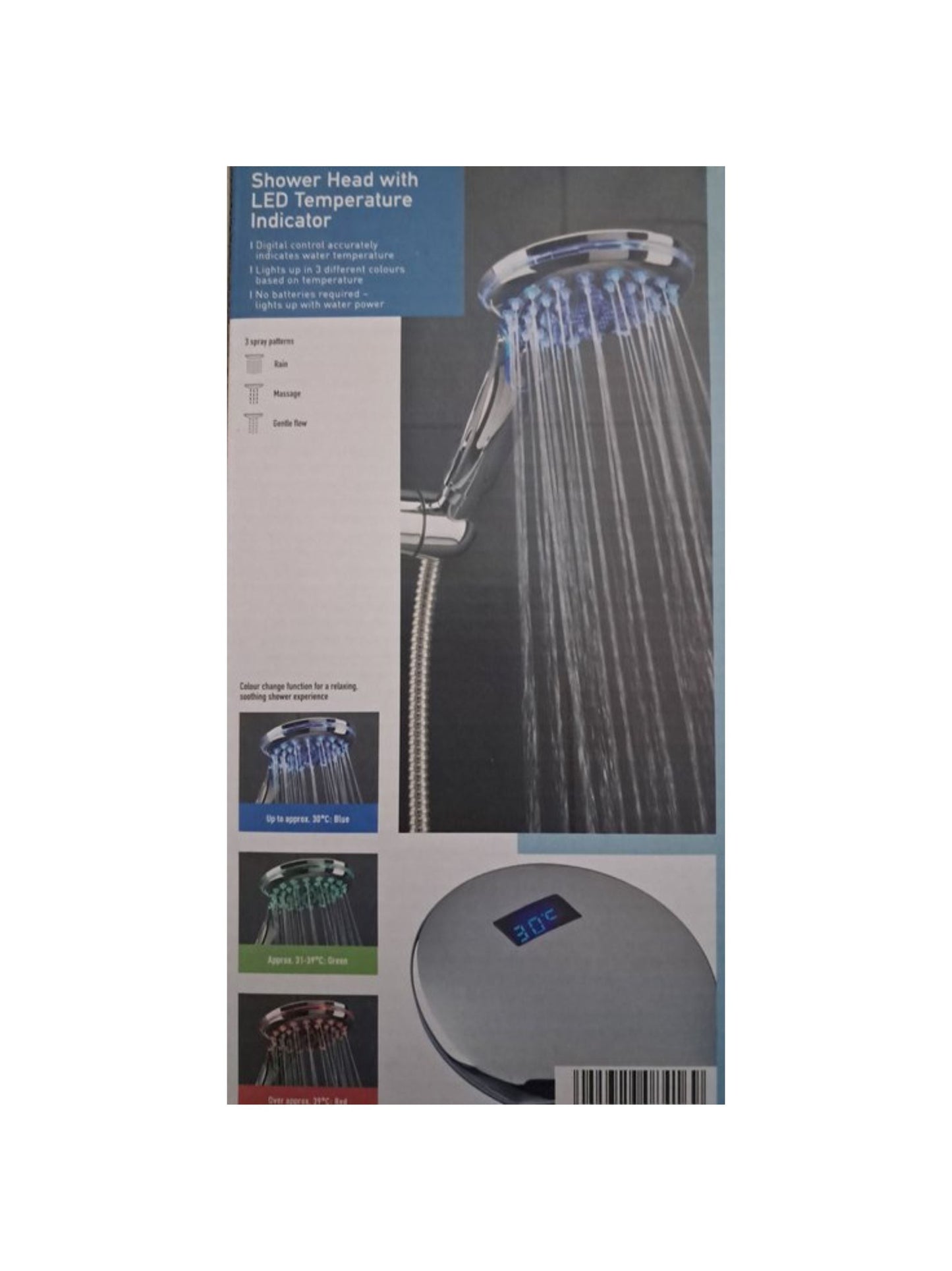 Hand Shower With Led Temperature Indicator