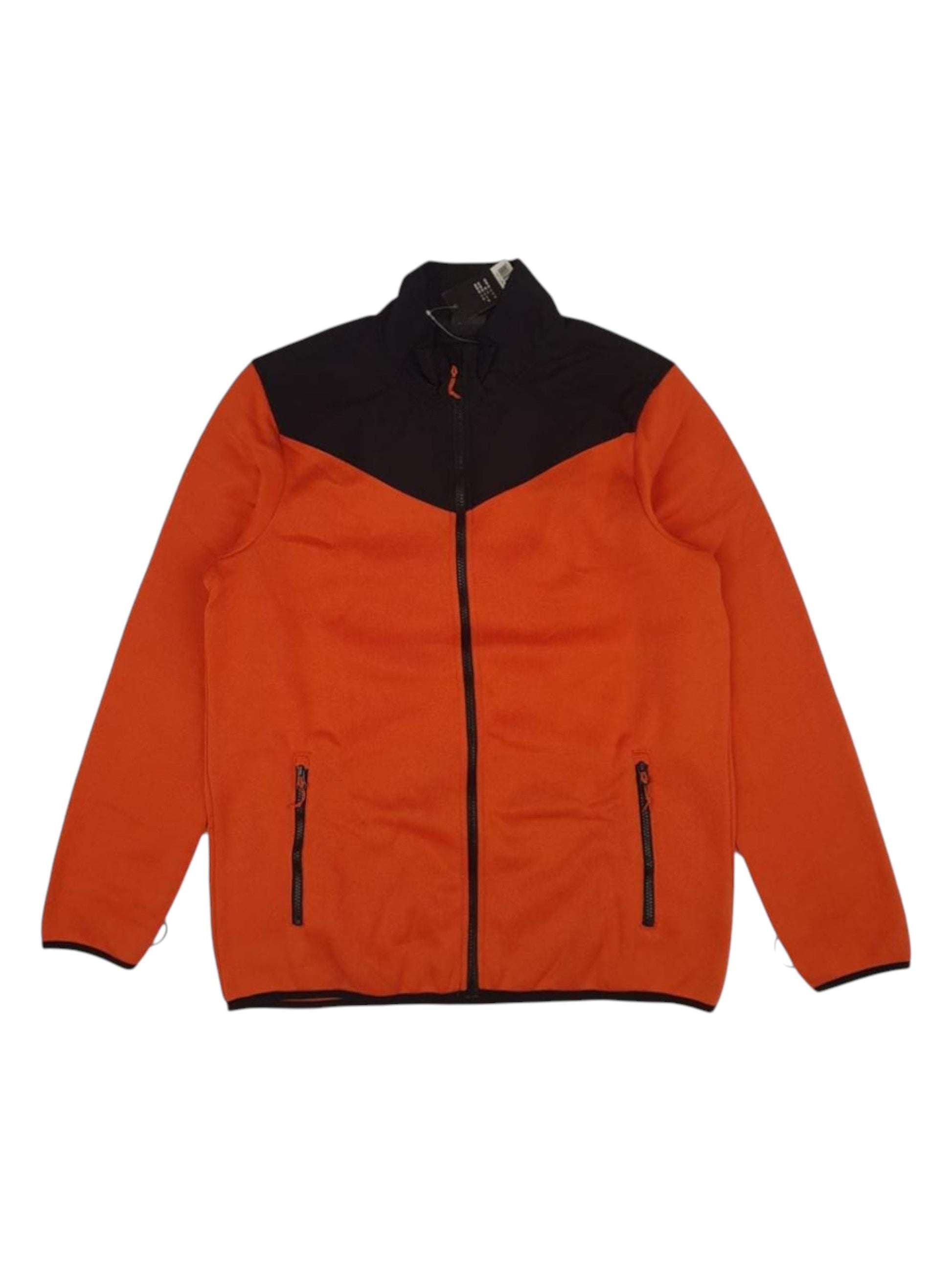 Men's Colorblocked Jacket,Orange/Black