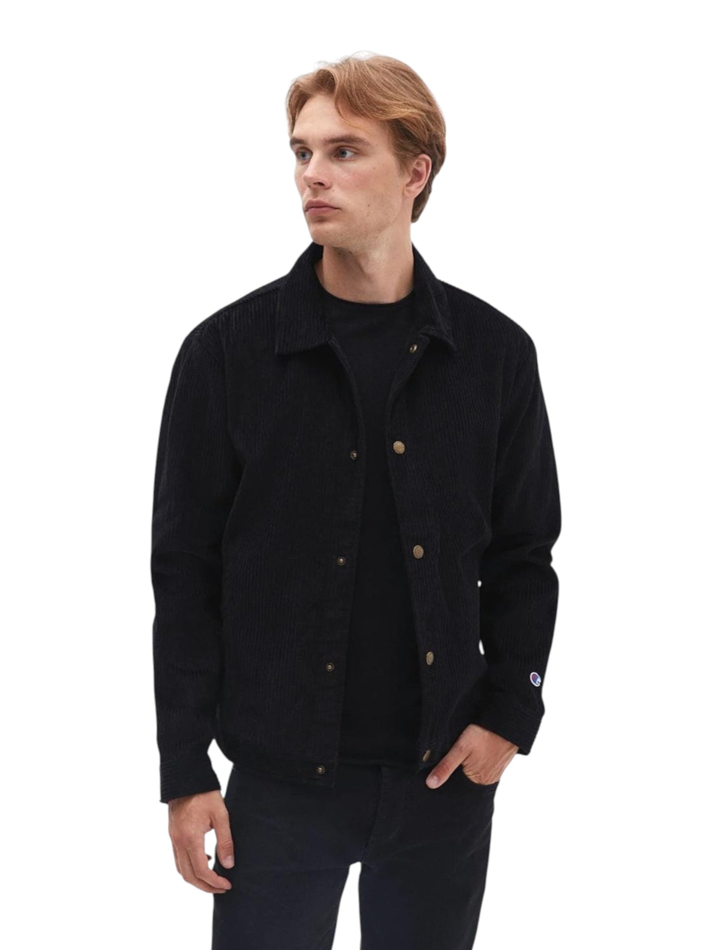 Men's Ribbed Jacket,Black