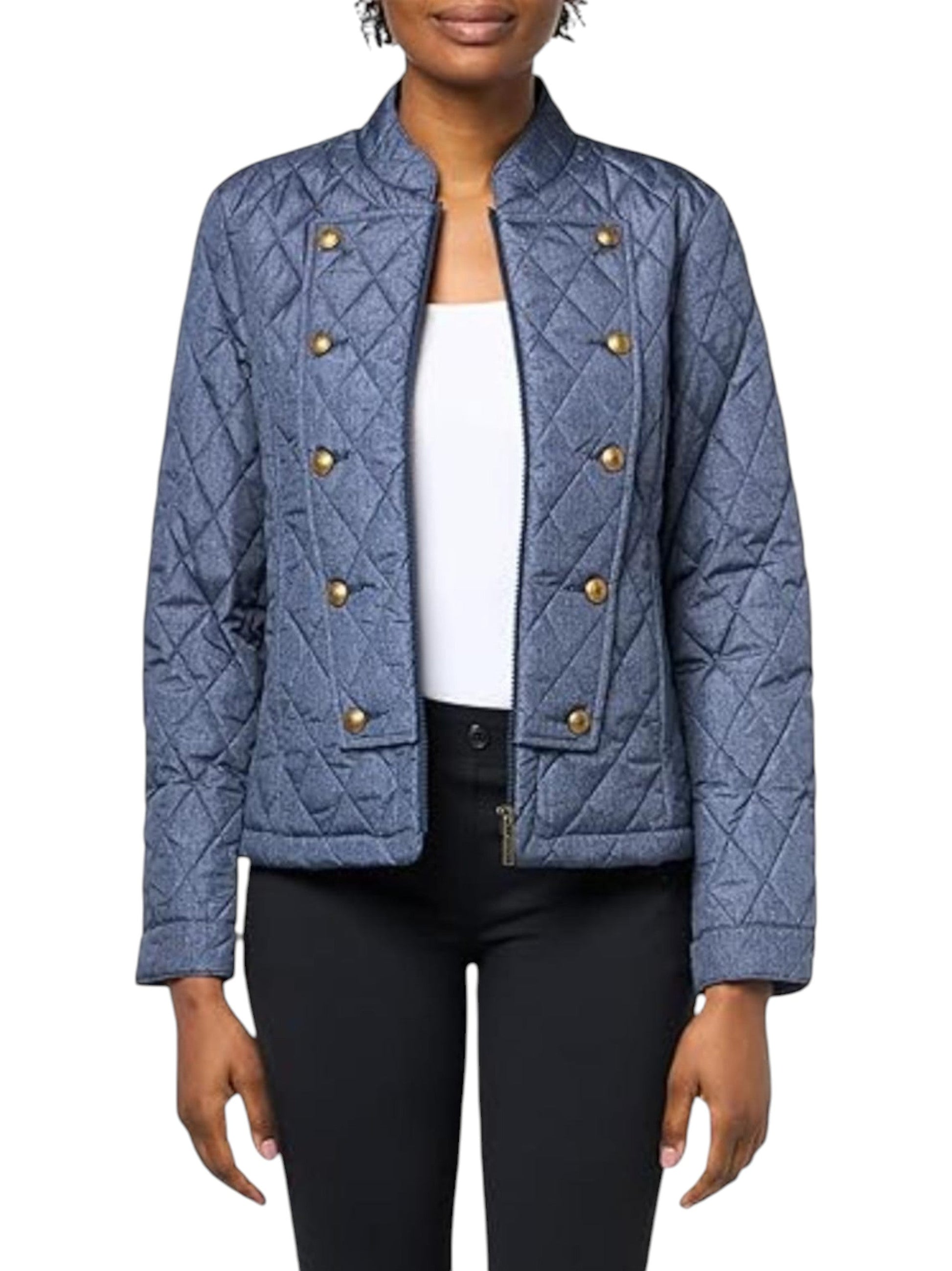 Women's Quilted Jacket,Navy