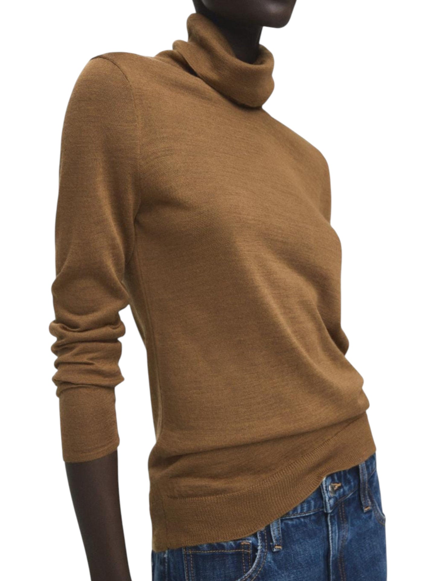Women's Knitted Sweaters,Brown