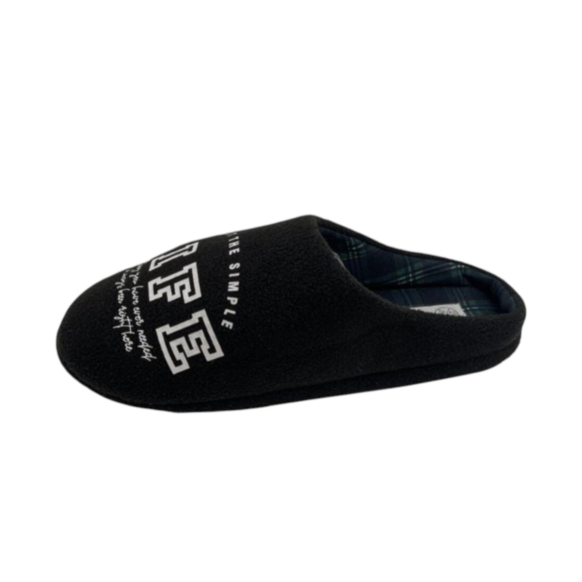 Men's Printed Slippers,Black