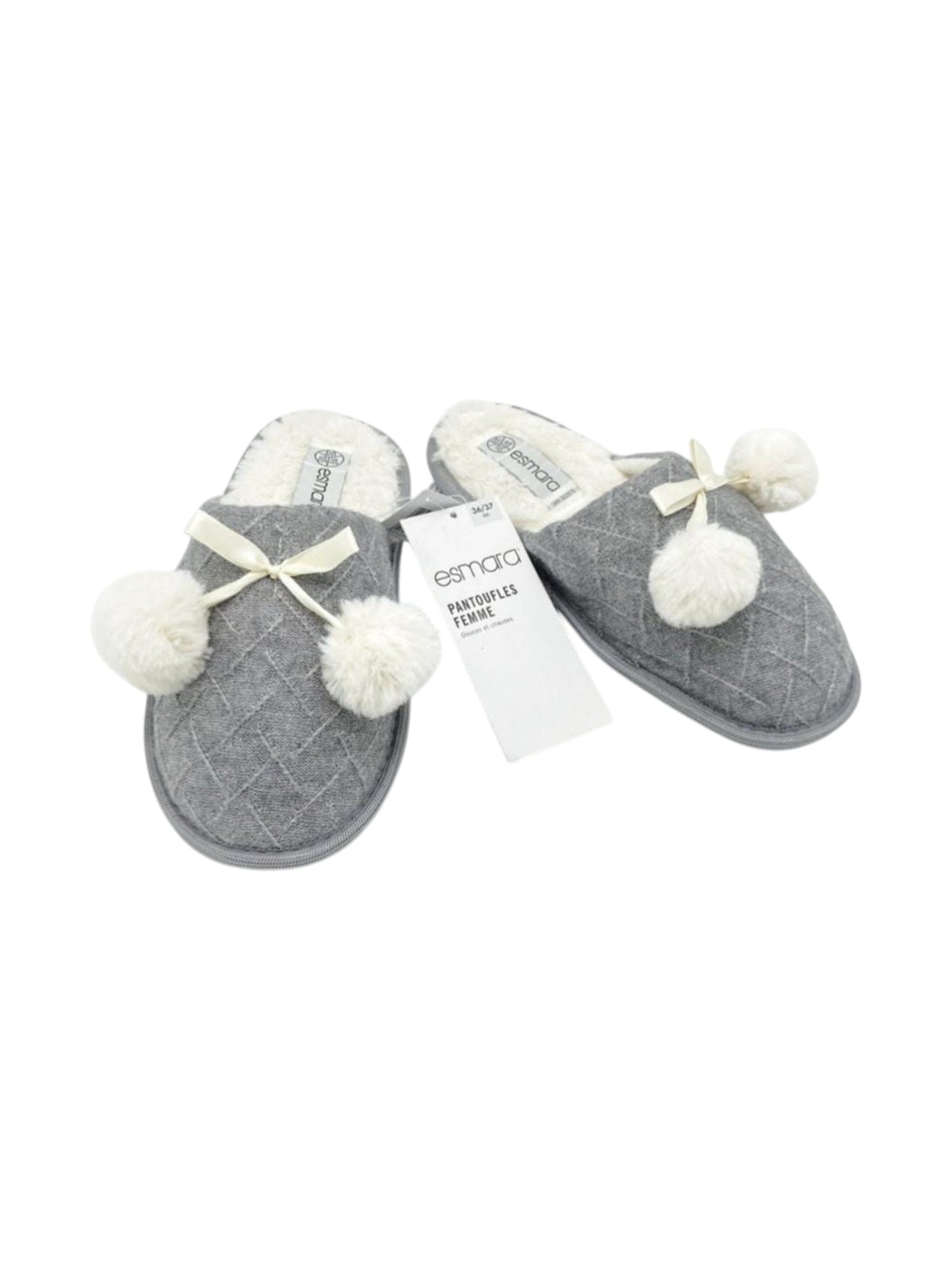 Women's Lined Slipper,Grey