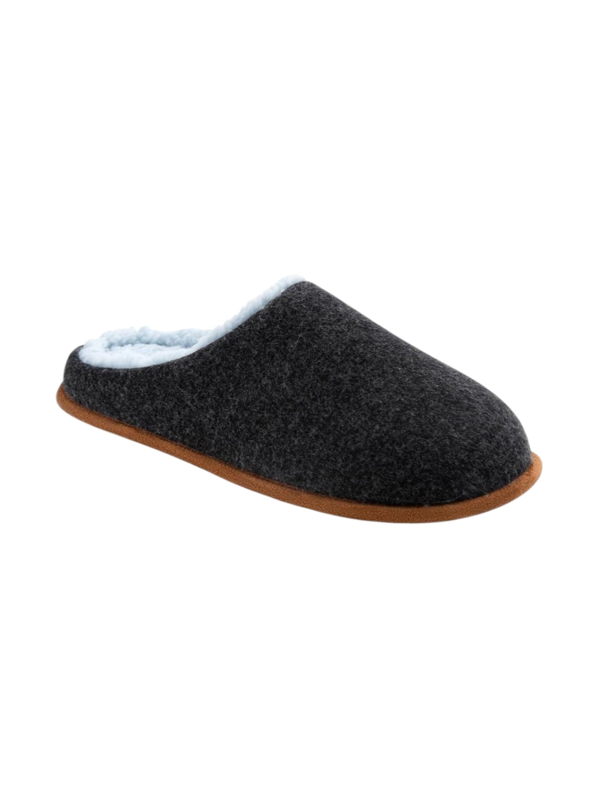Men's Lined Slippers,Dark Grey