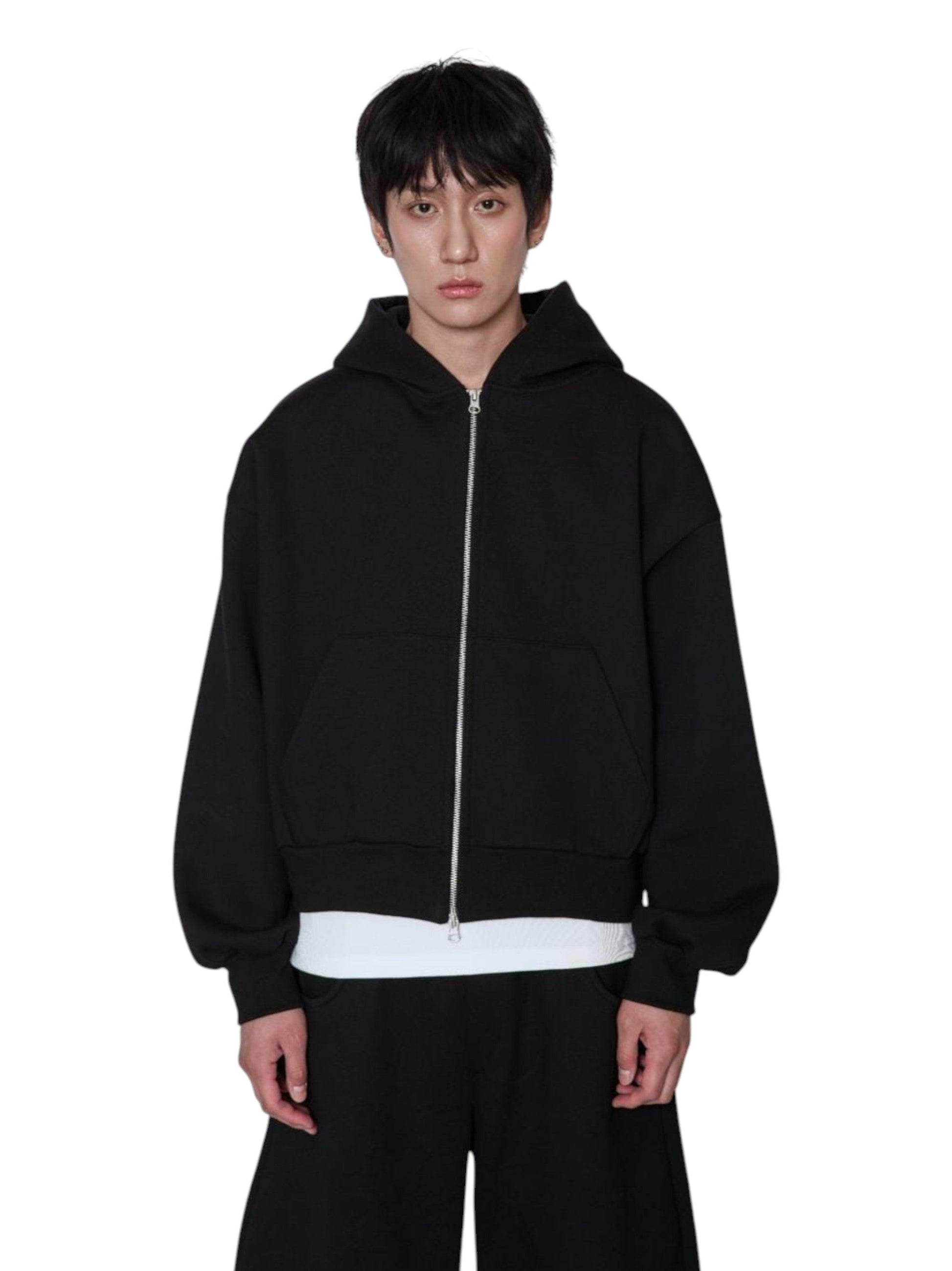 Men's Plain Hoodie,Black