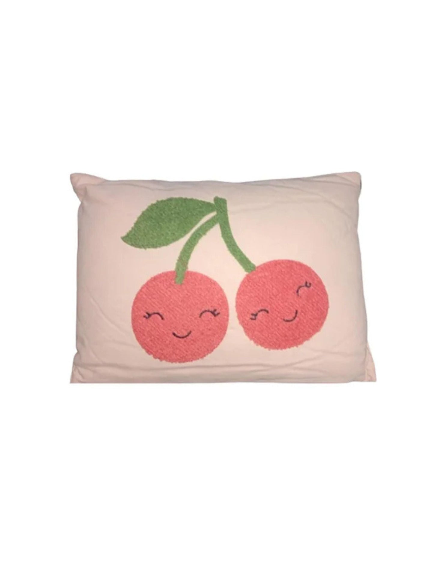 Colorful Pillow With Cherry Graphic
