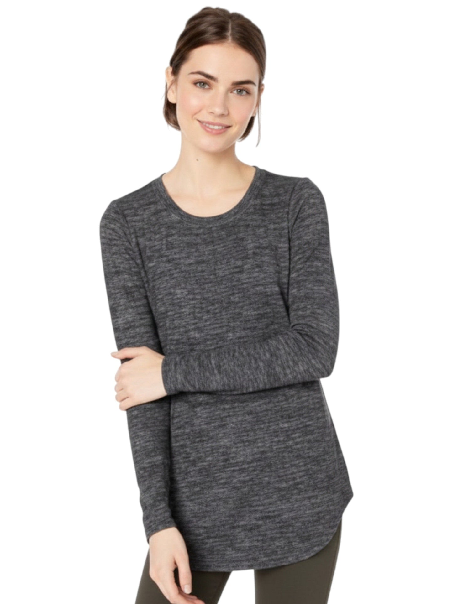Women's Heather Top,Black