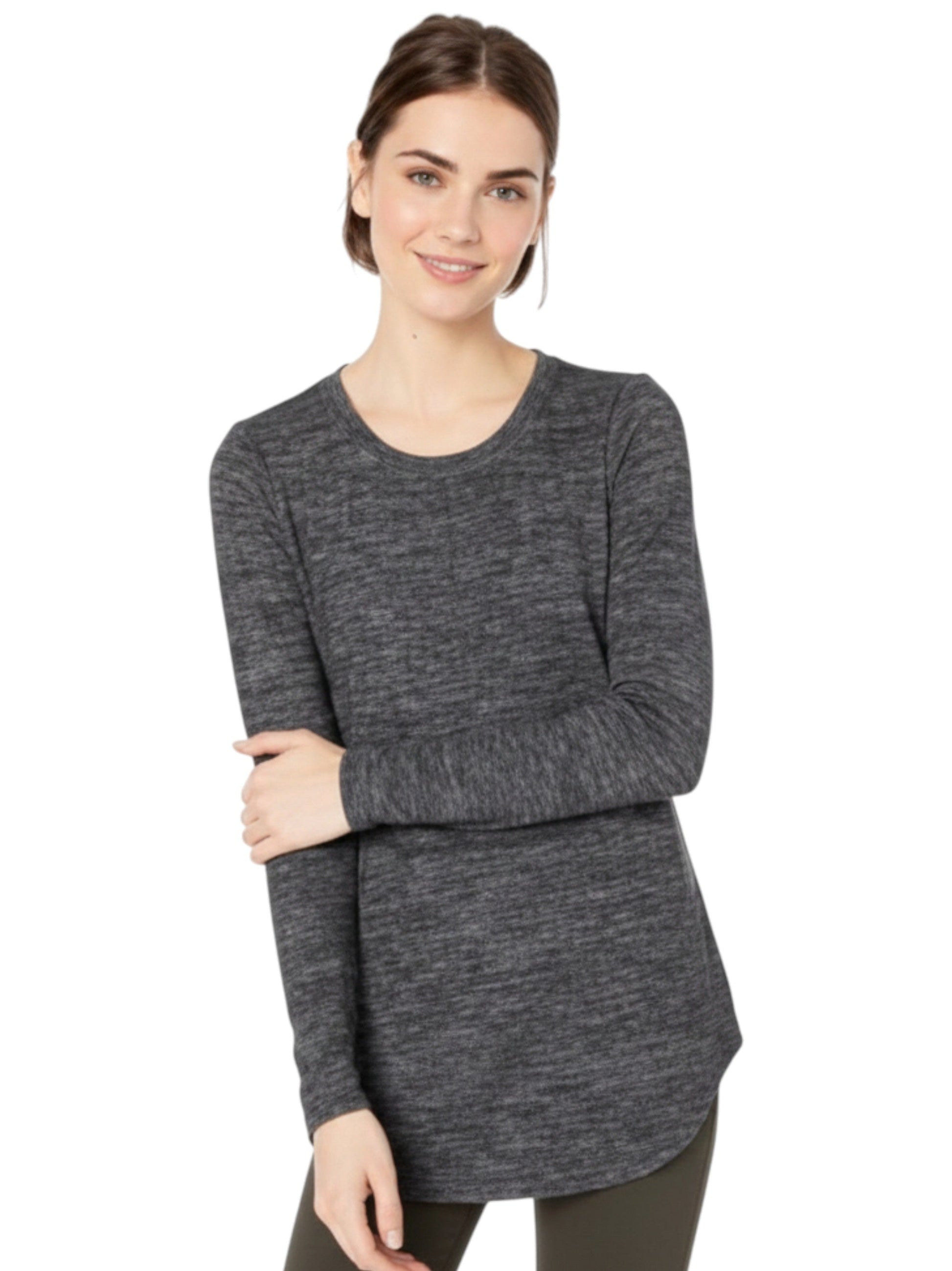 Women's Heather Top,Black