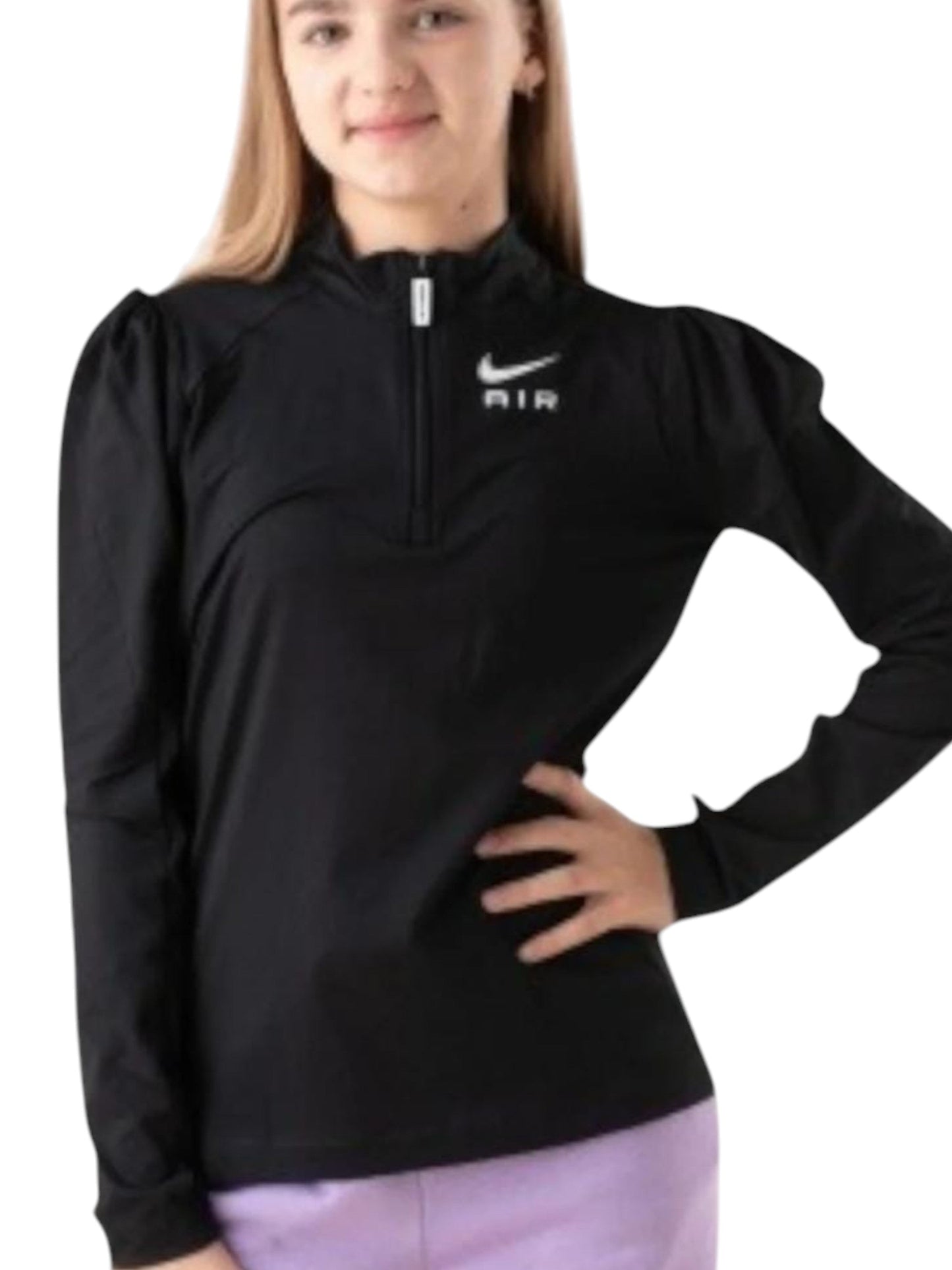Kids Girl's Plain Sport Top,Black