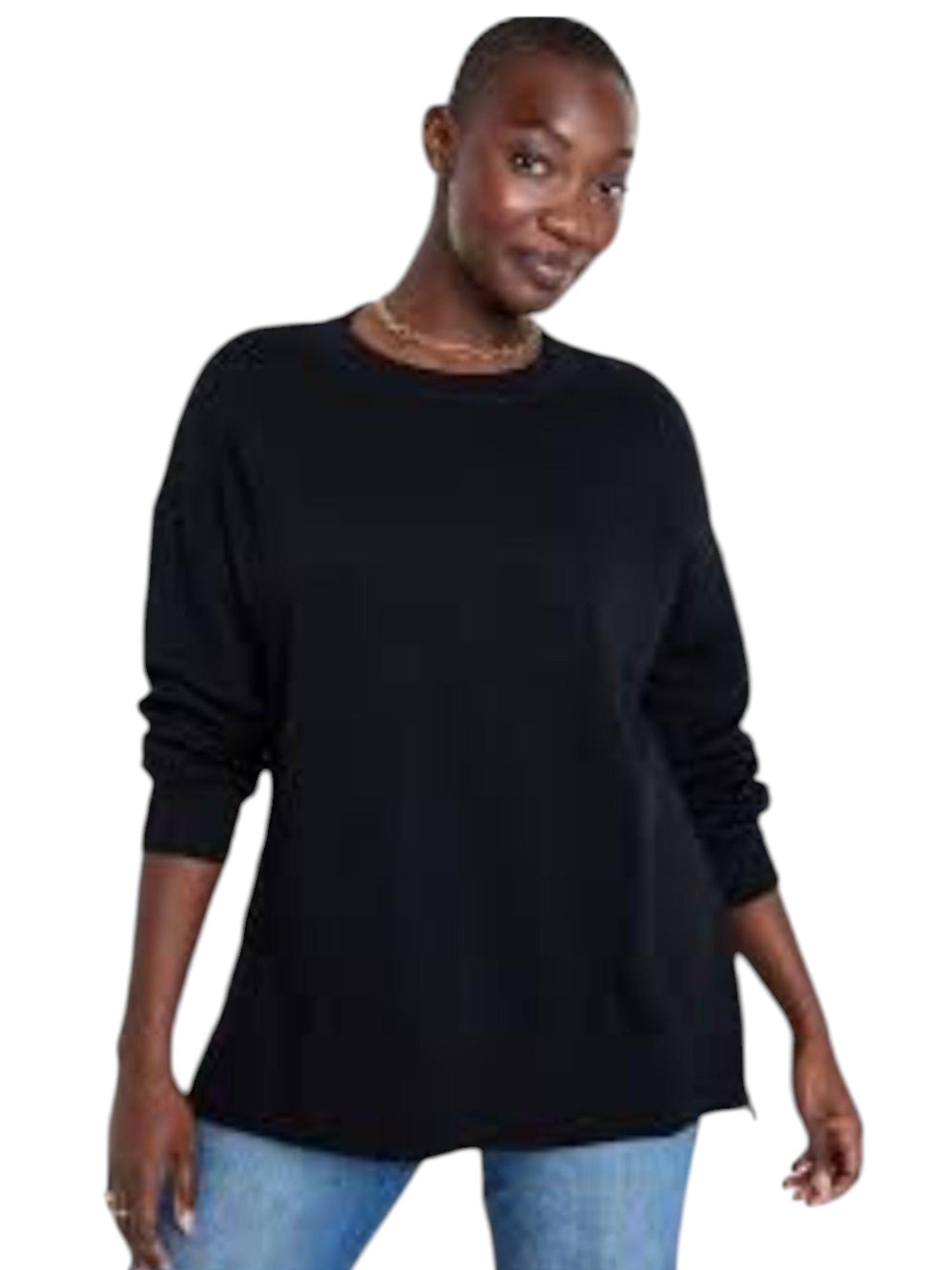 Women's Plain Sweaters,Black