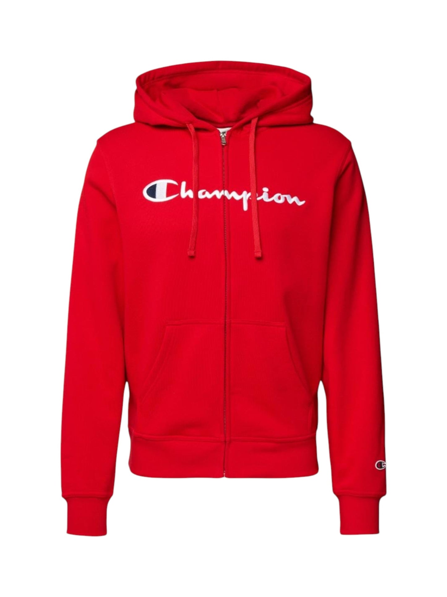 Men's Logo Embroidered Hoodie,Red