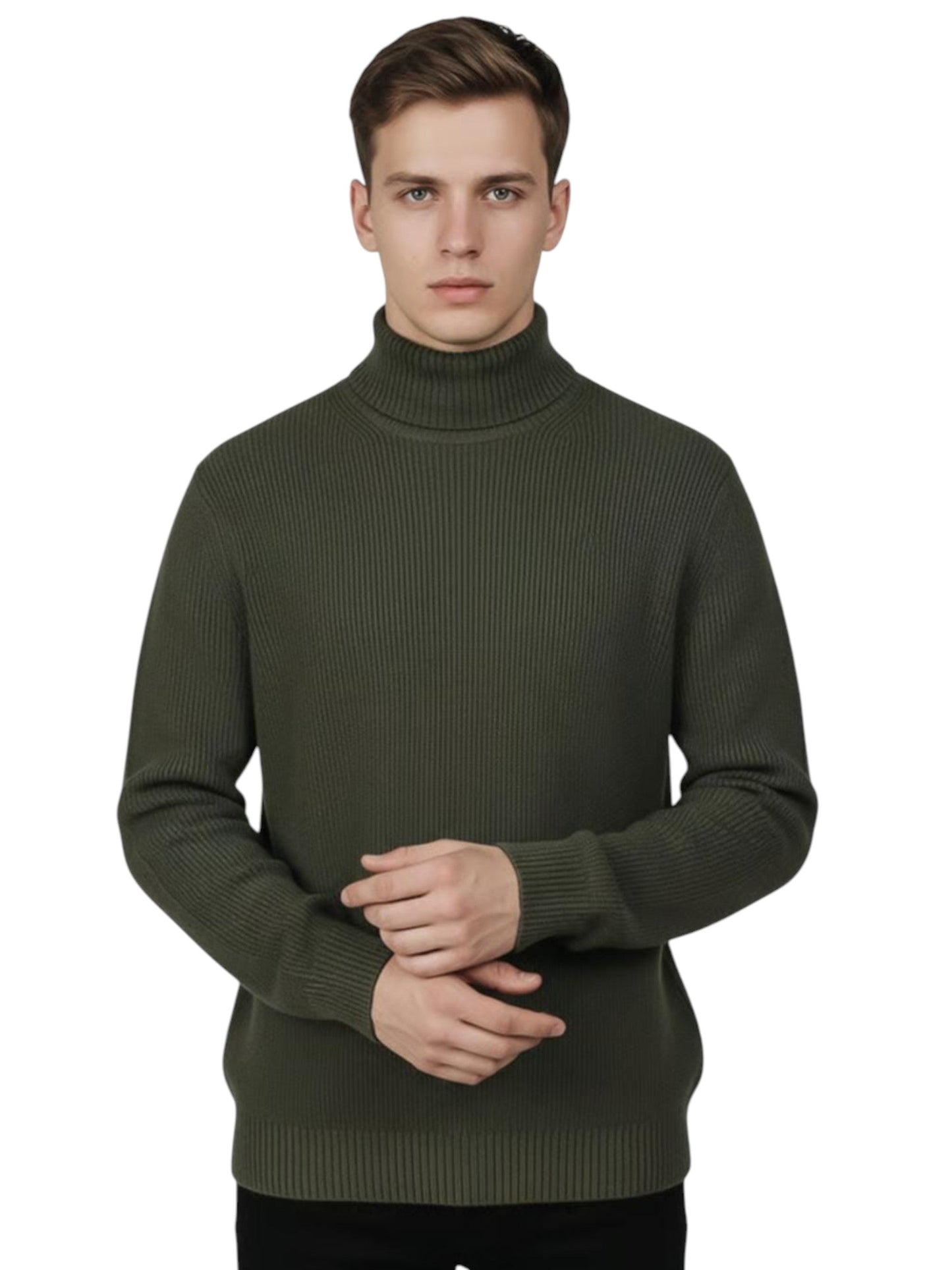 Men's Knitted Sweaters,Olive
