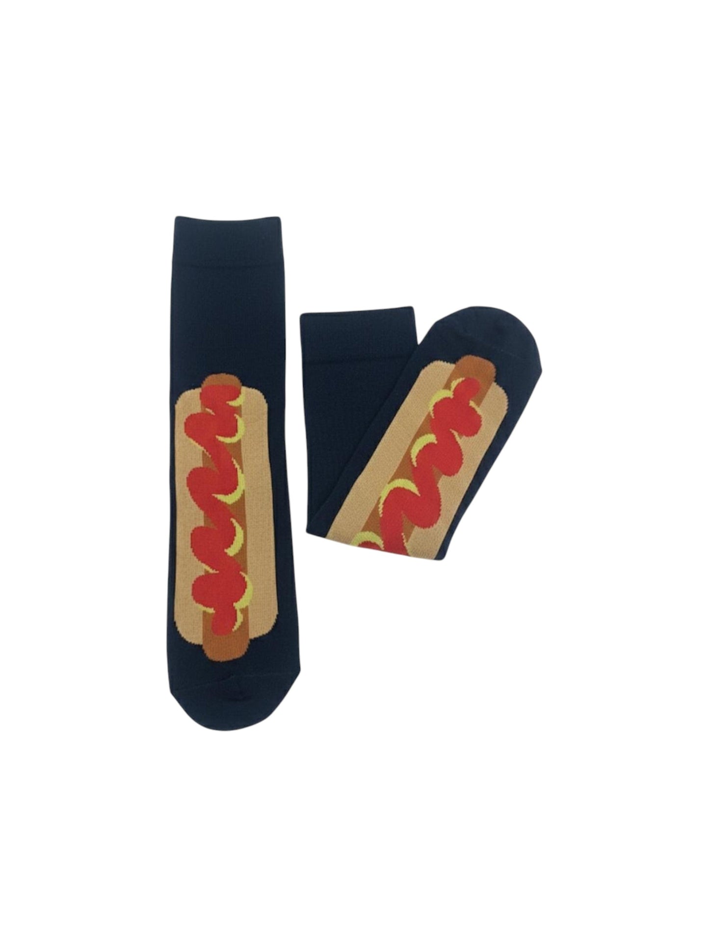 Men's Printed Knitted Socks,Navy
