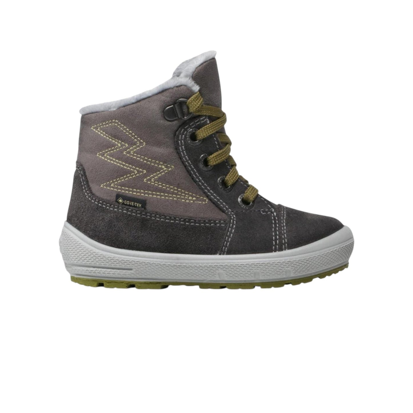 Kids Boy's Lined High Top Boots,Grey