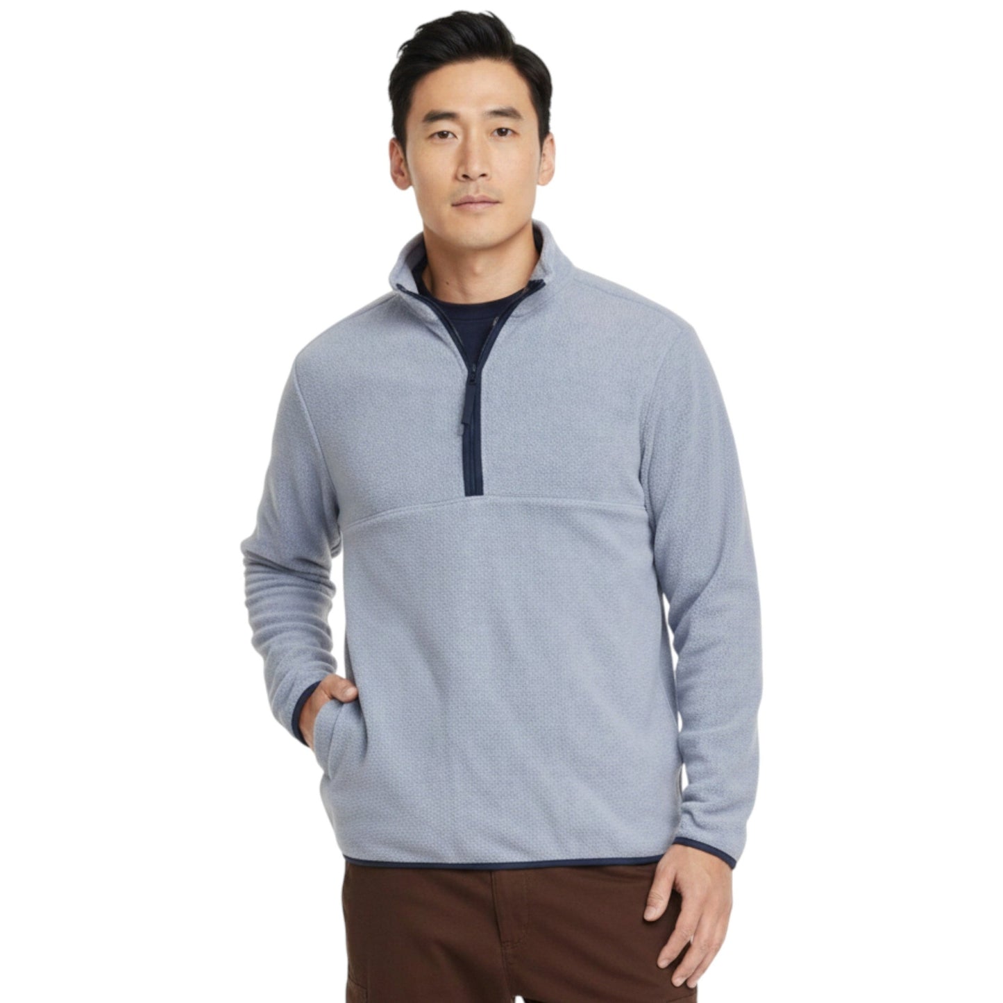 Men's Textured Sweaters,Light Blue