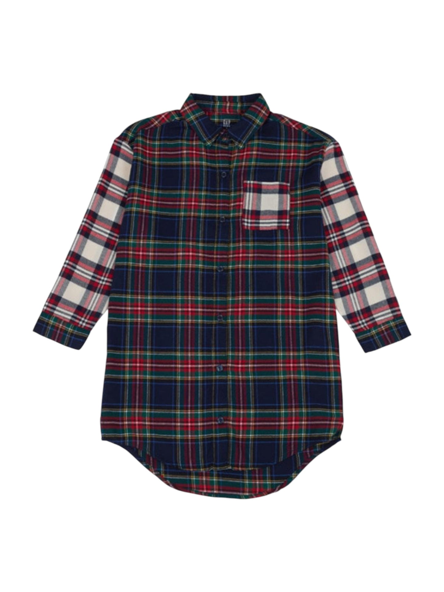 Kids Girl's Plaid Sleepwear Chemise,Multi