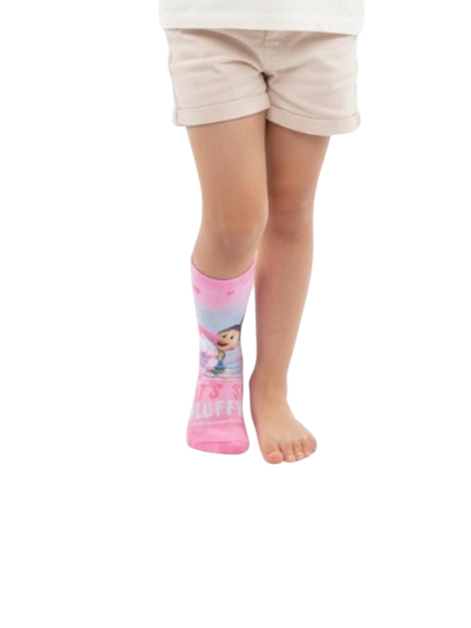 Kids Girl's Printed Socks,Pink