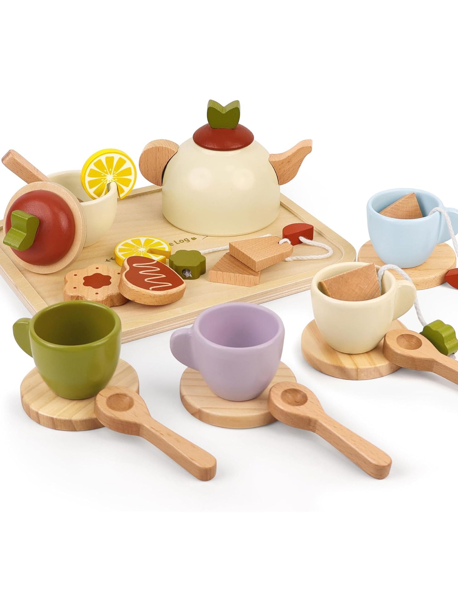 Wooden Tea Set