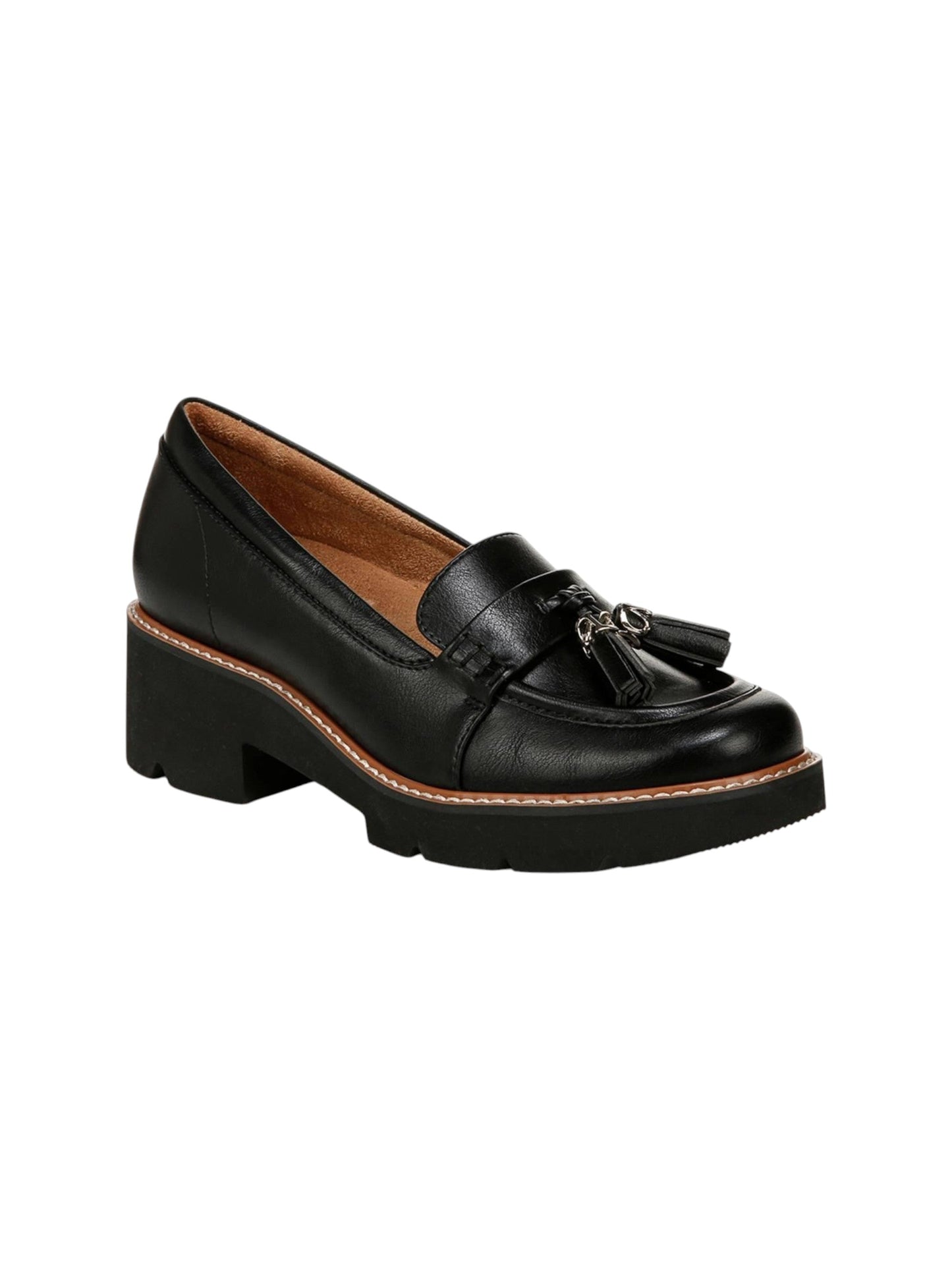Women's Plain Loafers,Black