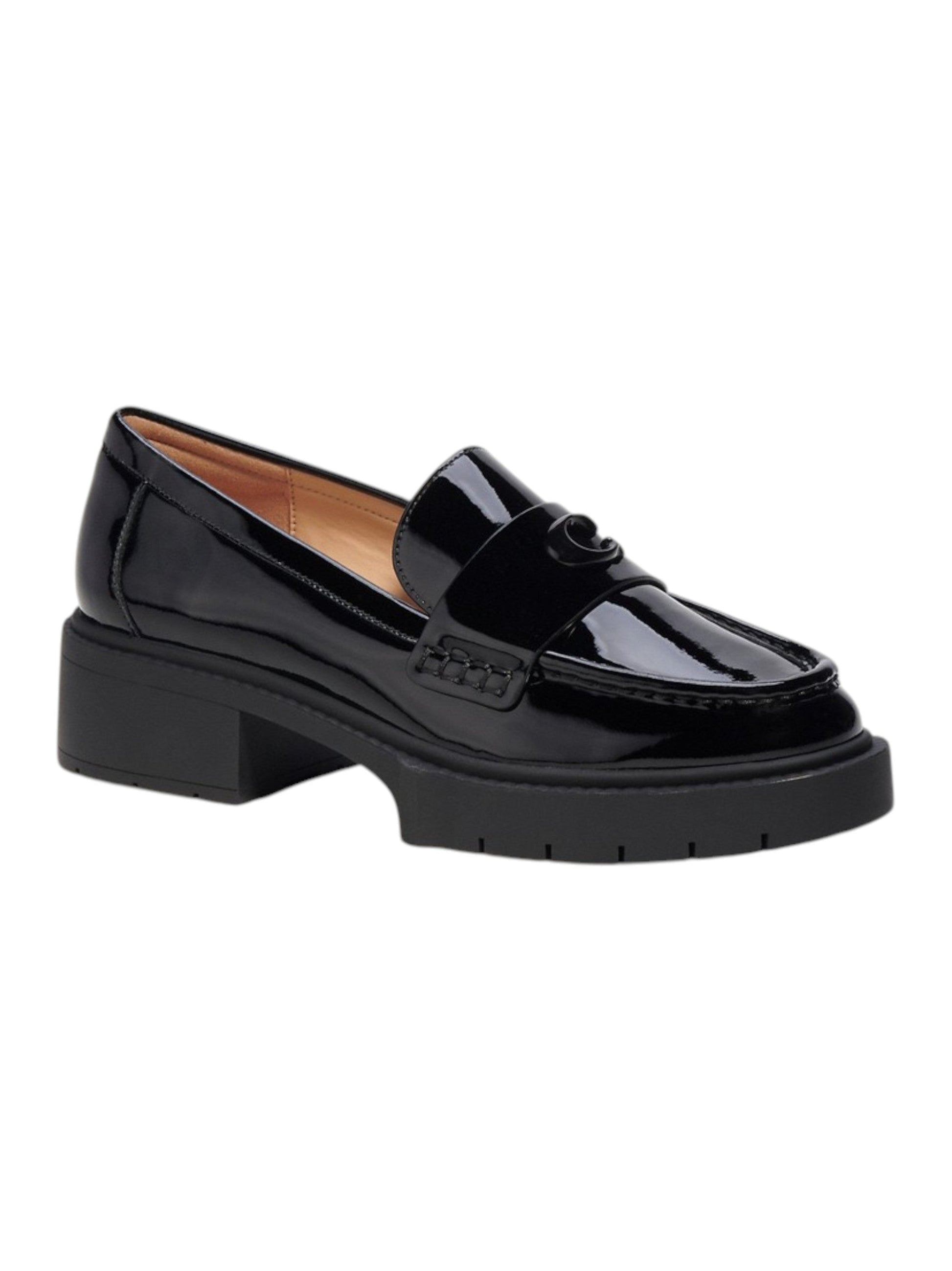 Women's Plain Loafers,Glow Black