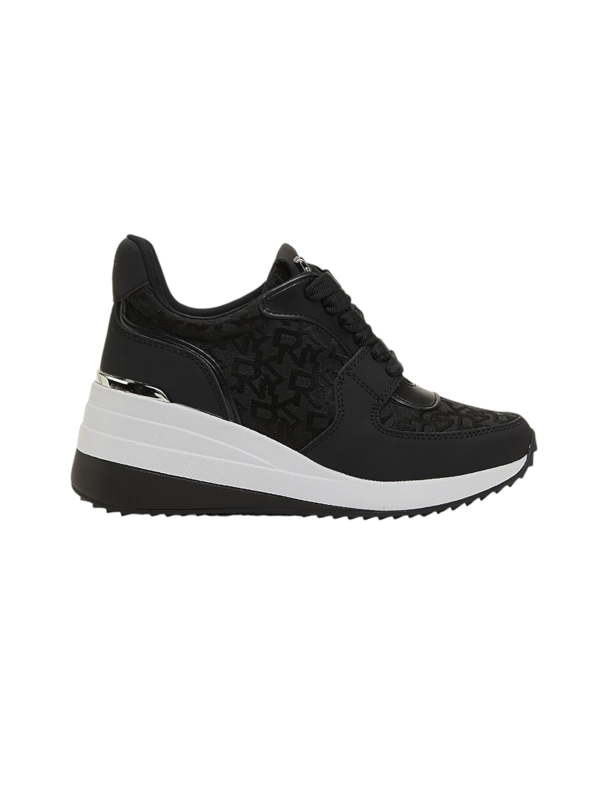 Women's Printed High Casual Shoes,Black