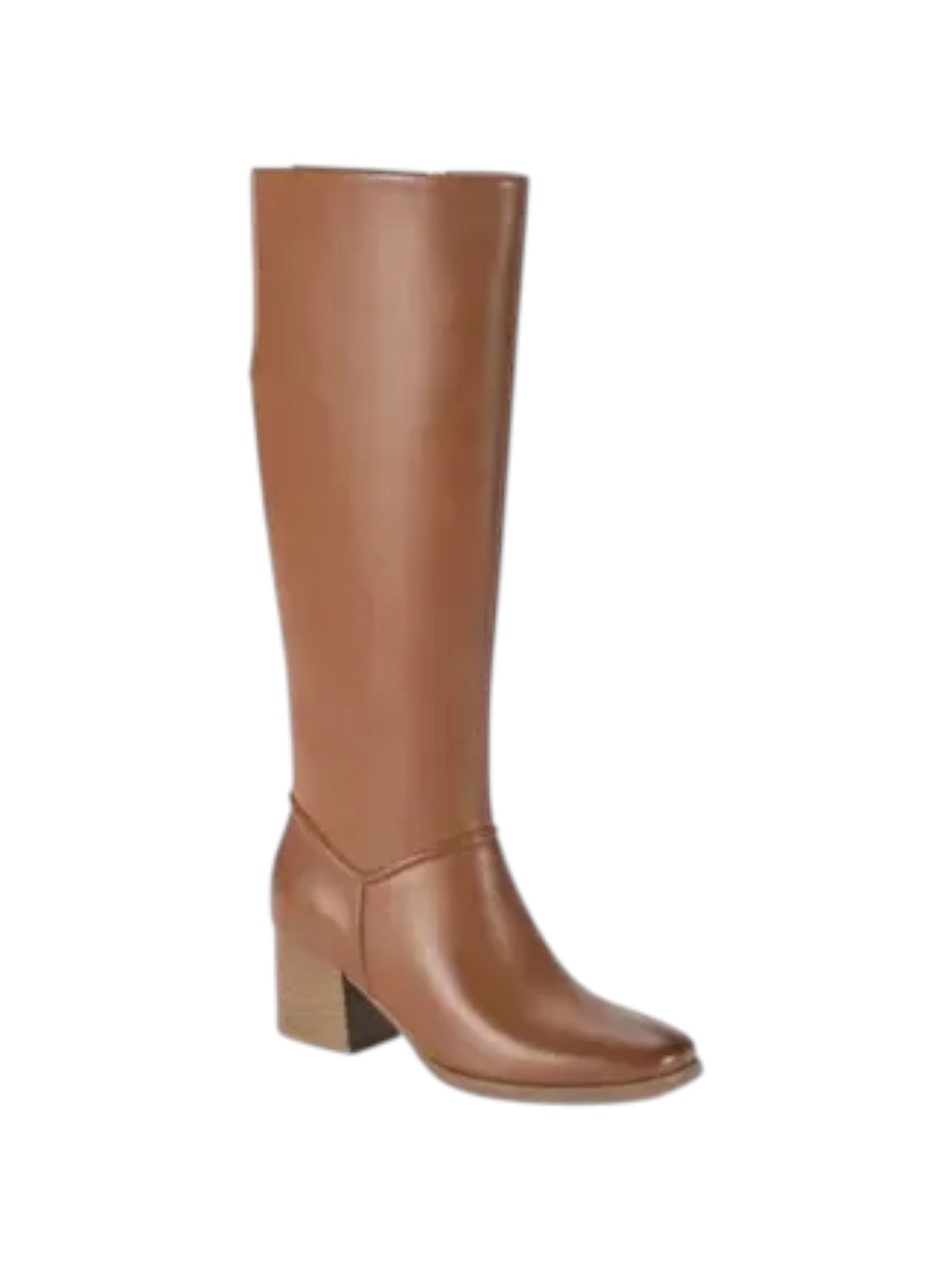 Women's Plain Knee High Boots,Brown