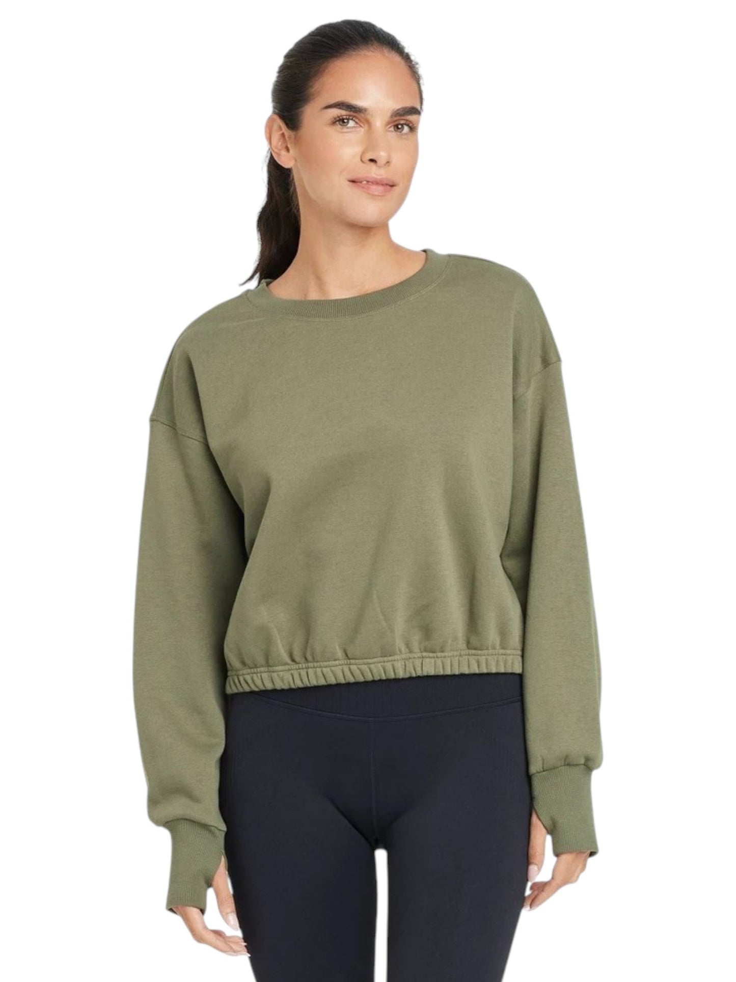 Women's Plain Sweaters,Olive