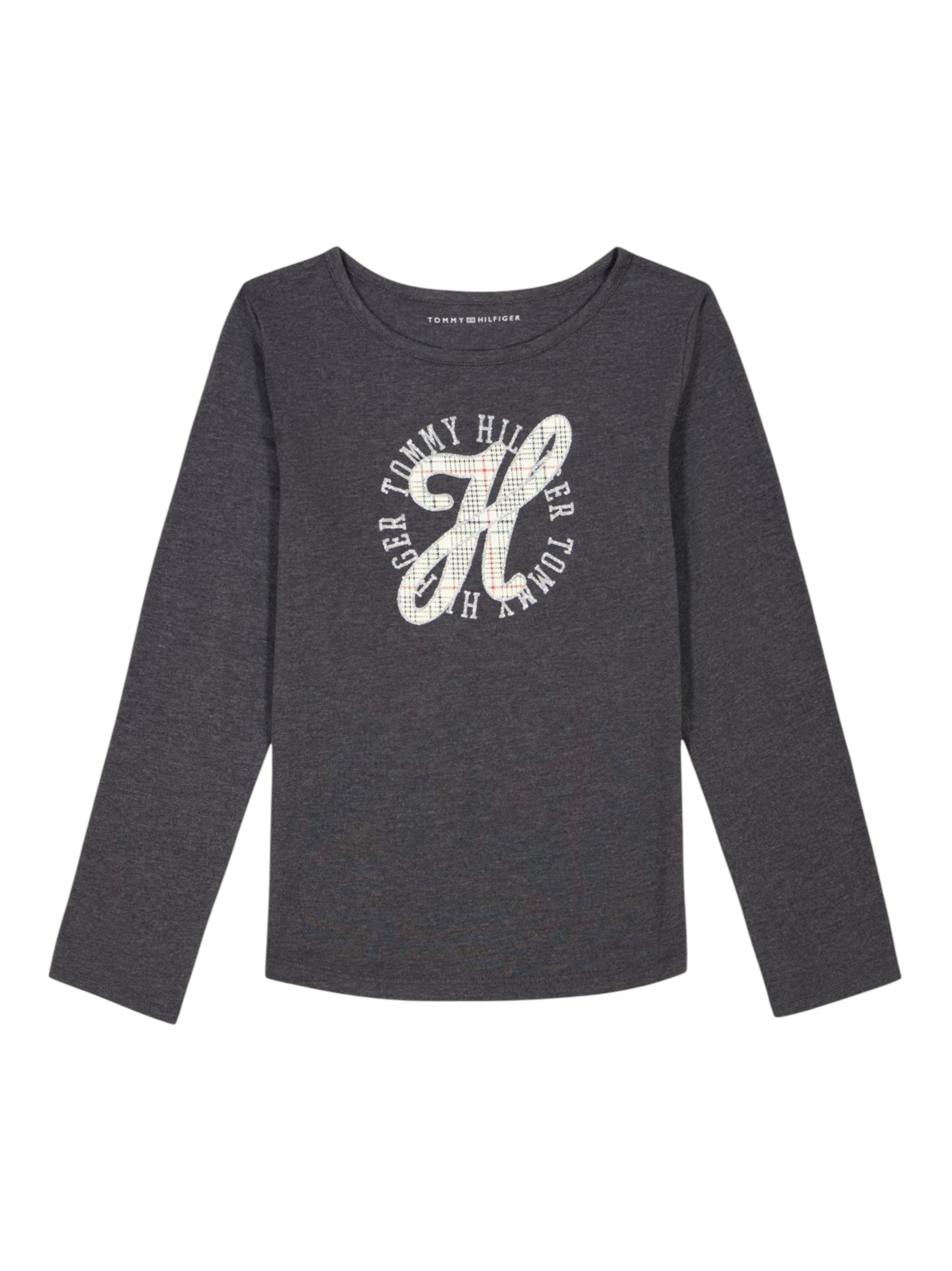 Kids Girl's Printed Top,Grey