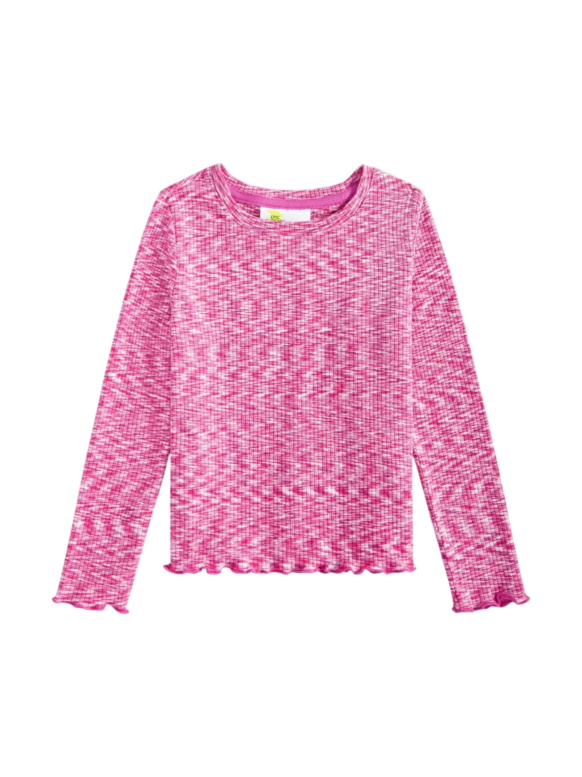 Kids Girl's Heather Top,Pink