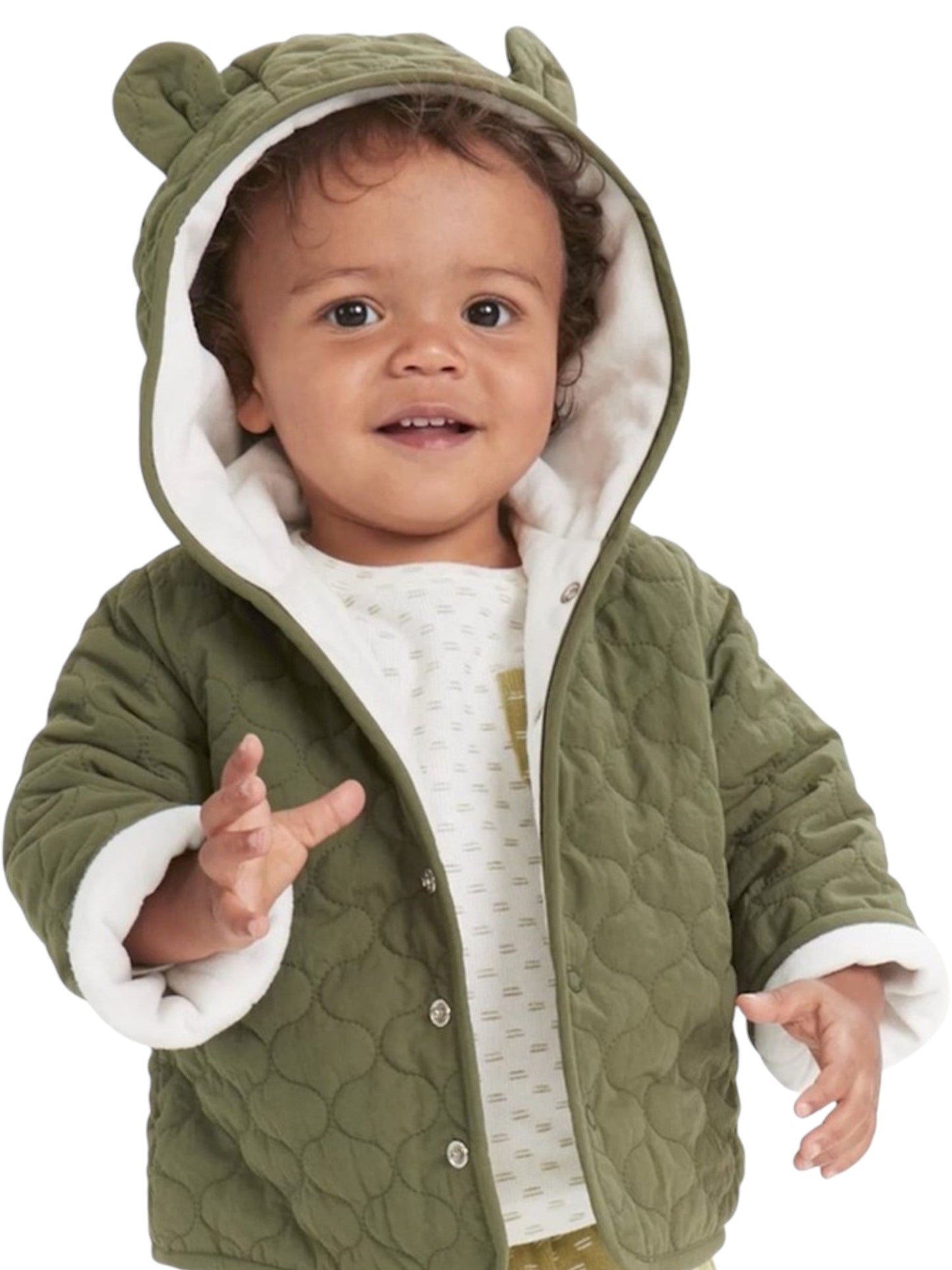 Kids Boy's Quilted Jacket,Green