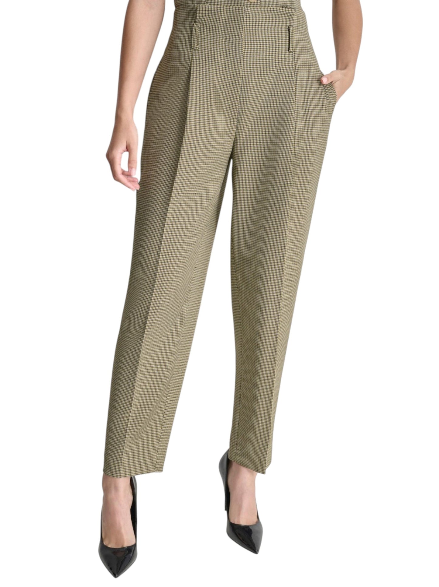 Women's Plaid Pant,Light Beige