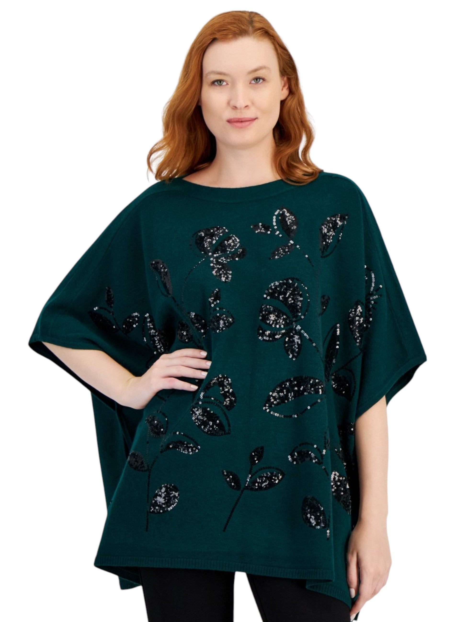 Women's Knitted Sweaters,Dark Green
