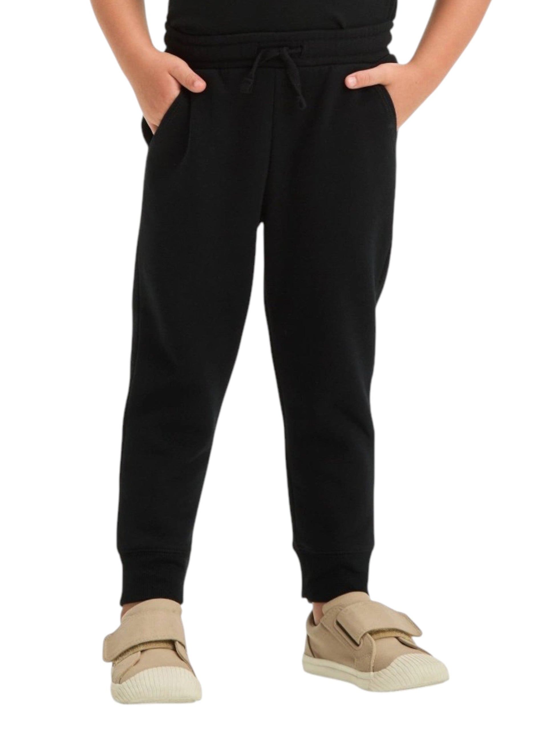 Kids Boy's Plain Solid Pant,Black