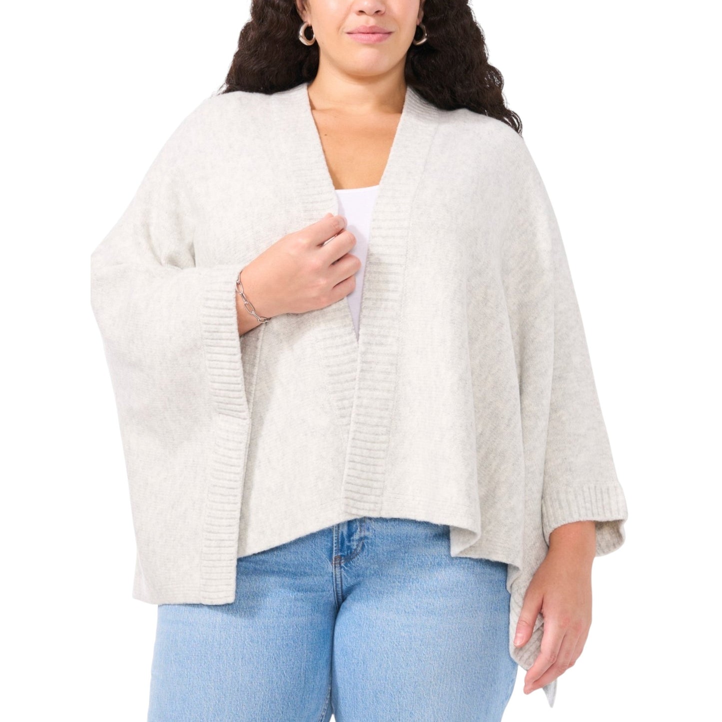 Women's Knitted Cardigan,Light Grey