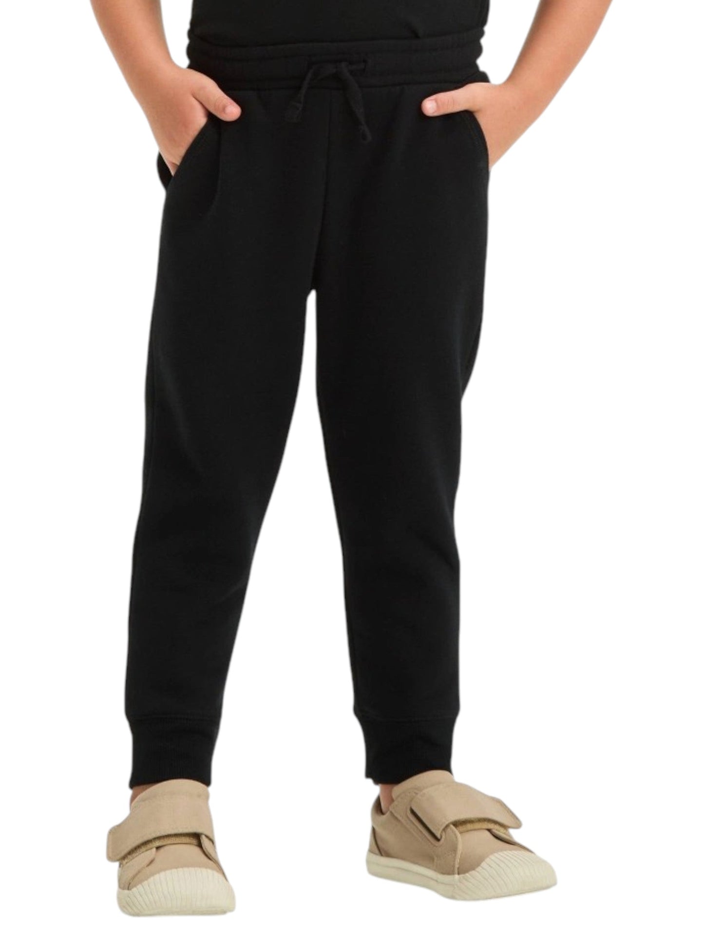 Kids Boy's Plain Solid Pant,Black