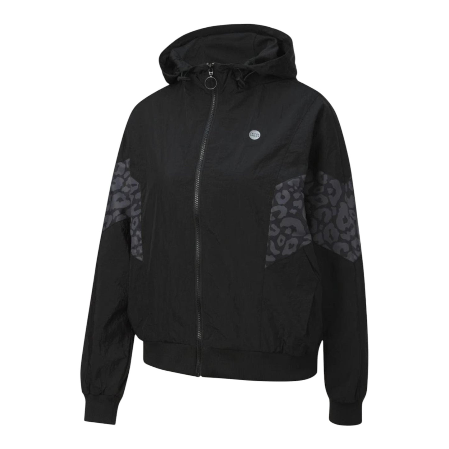 Women's Printed Jacket,Black