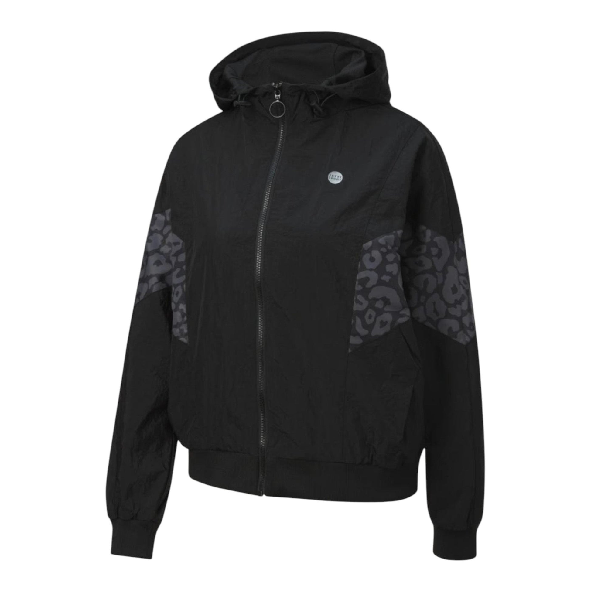Women's Printed Jacket,Black