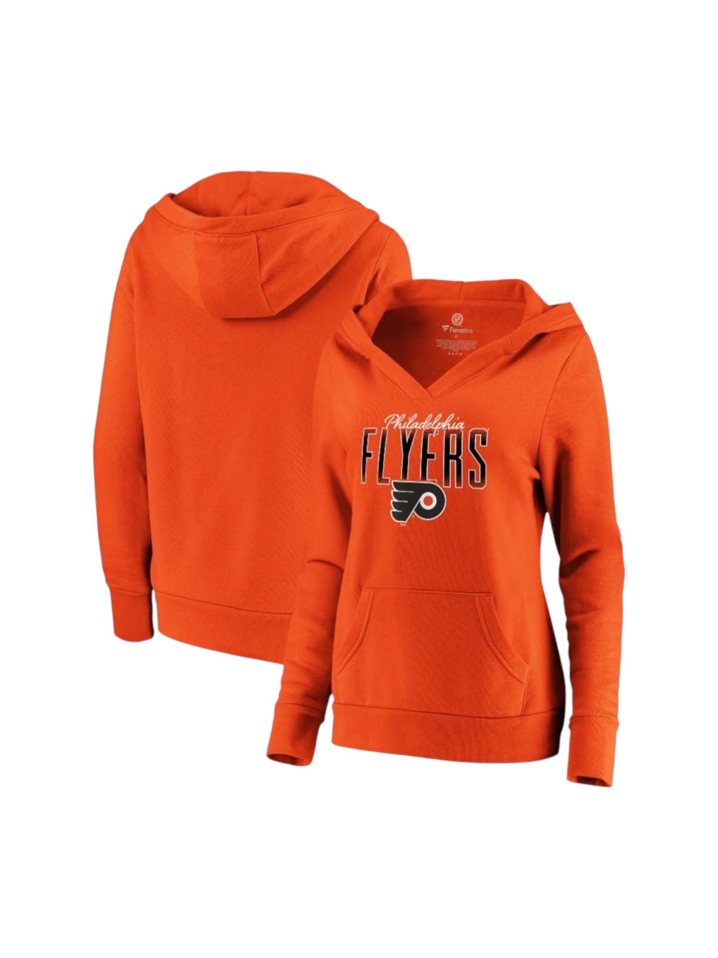 Kid's Gril's Brand Logo Printed Hoodie,Orange