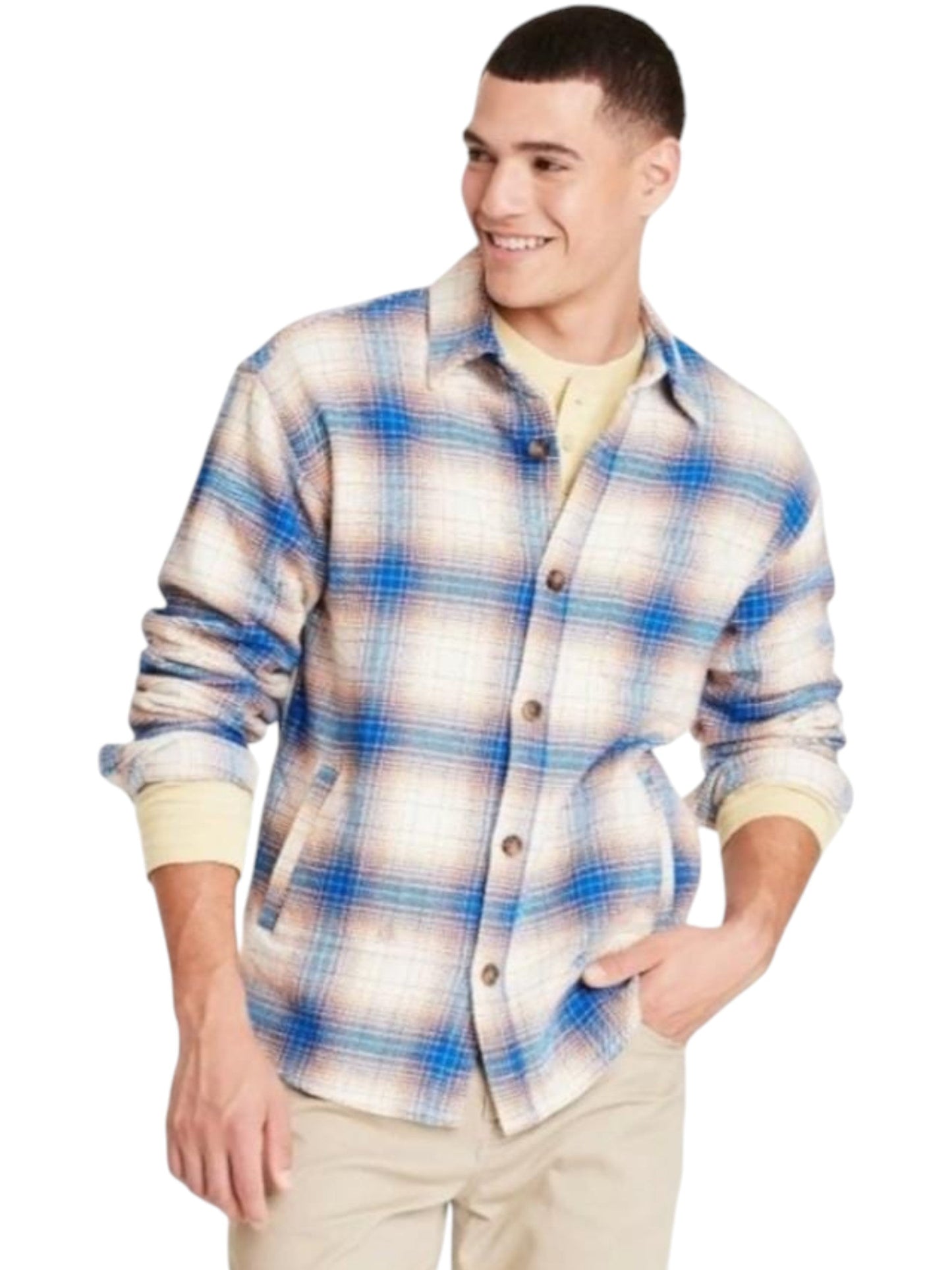 Men's Plaid Dress Shirt,Multi