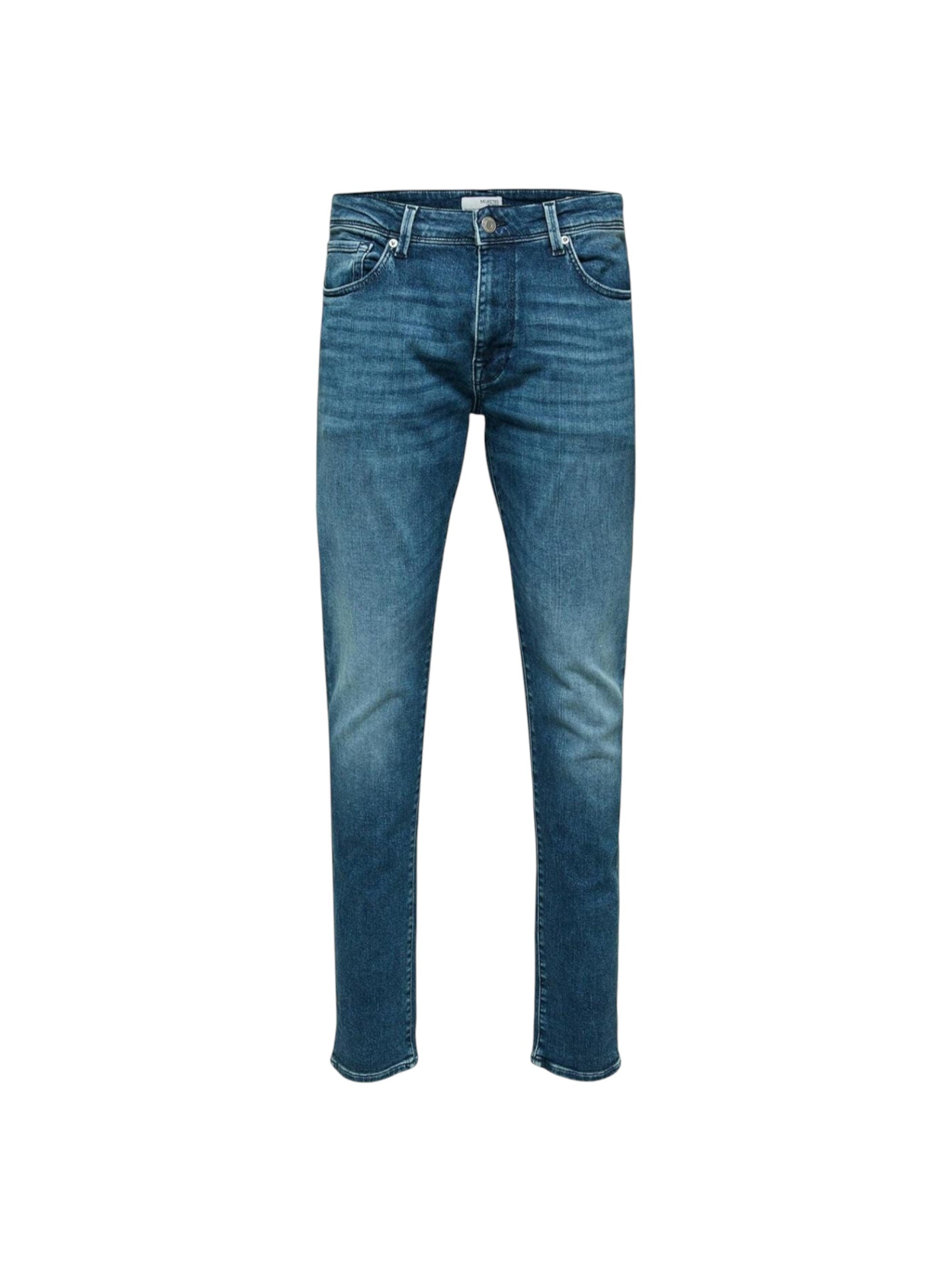 Men's Washed Jeans,Blue