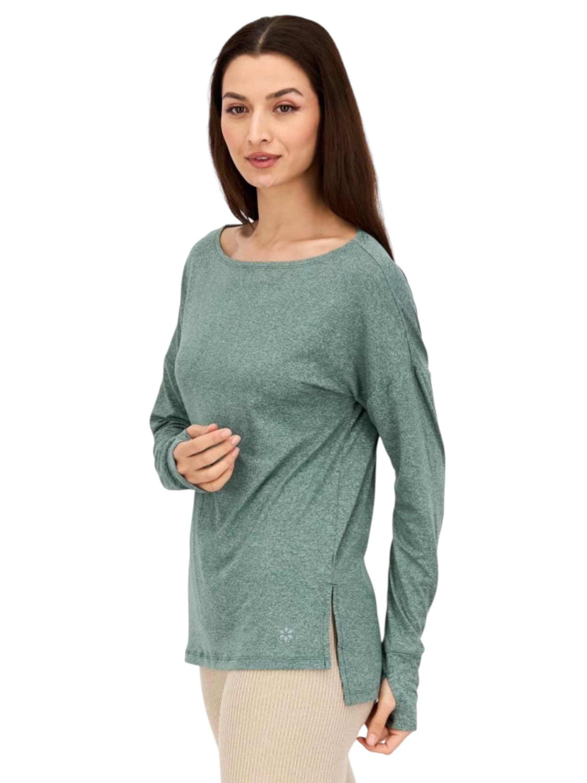 Women's Heather Sport Top,Mint Green