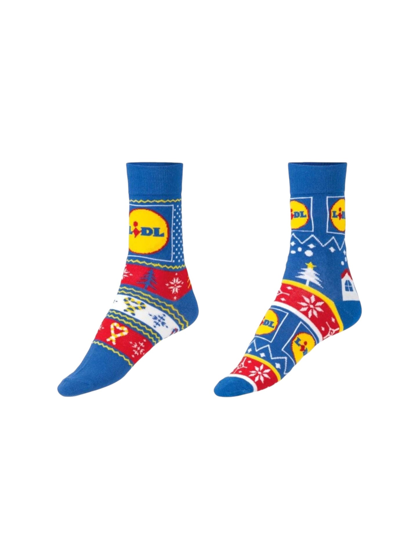 Women's Graphic Knitted Socks,Blue