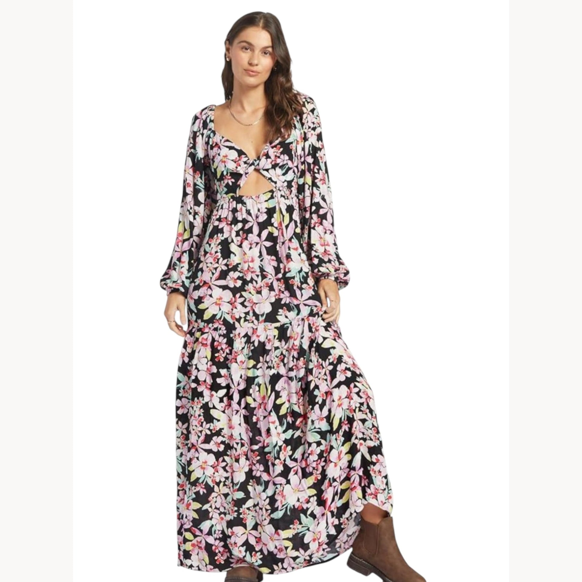 Women's Floral Printed Dress,Multi