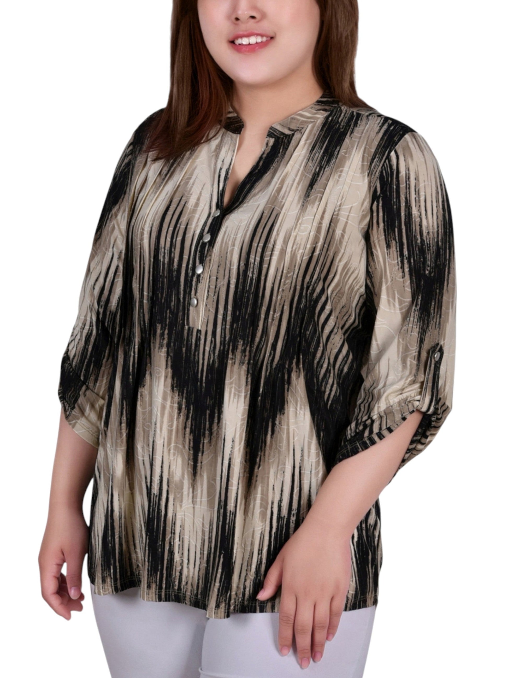 Women's Striped Top,Multi
