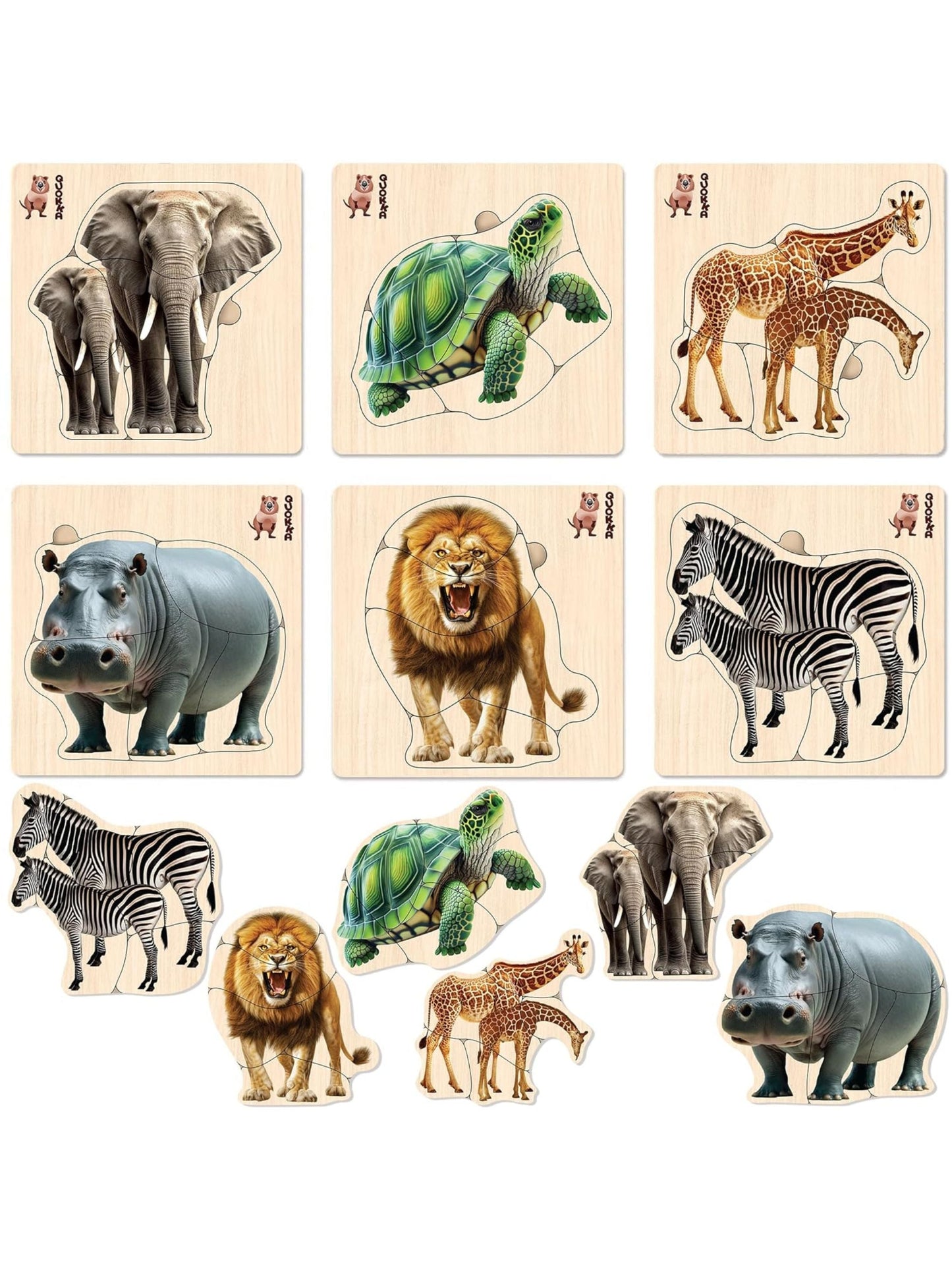 Realistic Wooden Puzzles