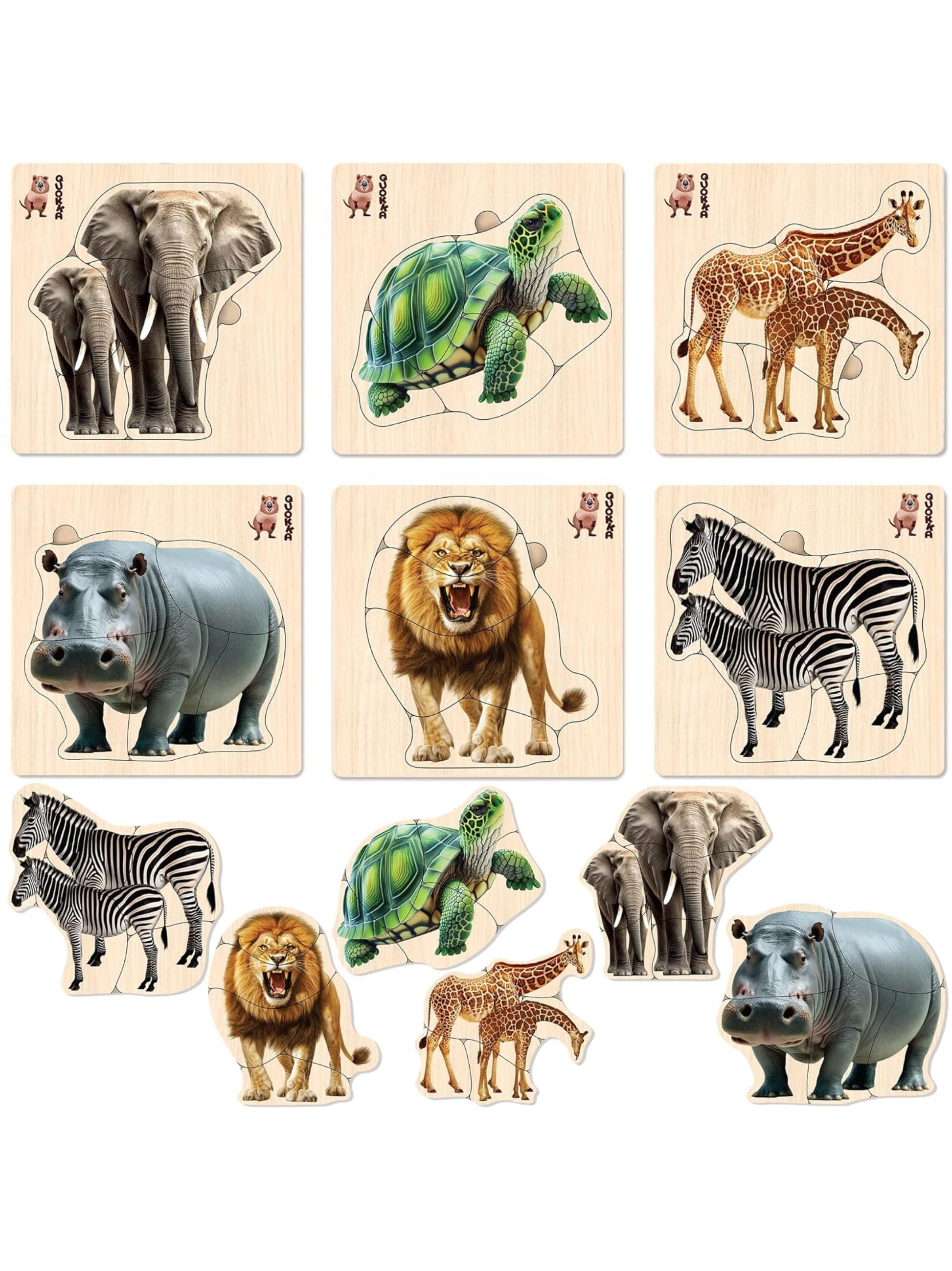 Realistic Wooden Puzzles