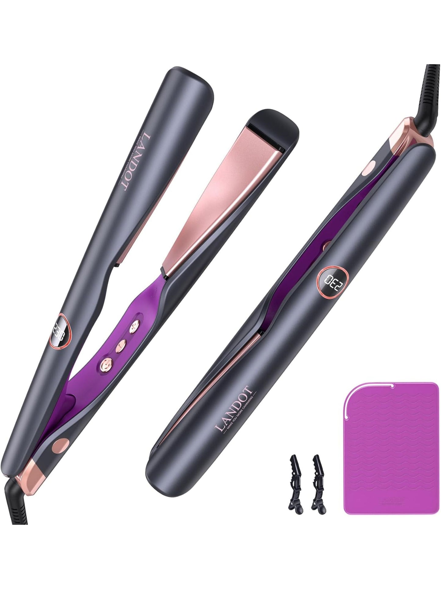 2-In-1 Hair Straightener And Curling Iron